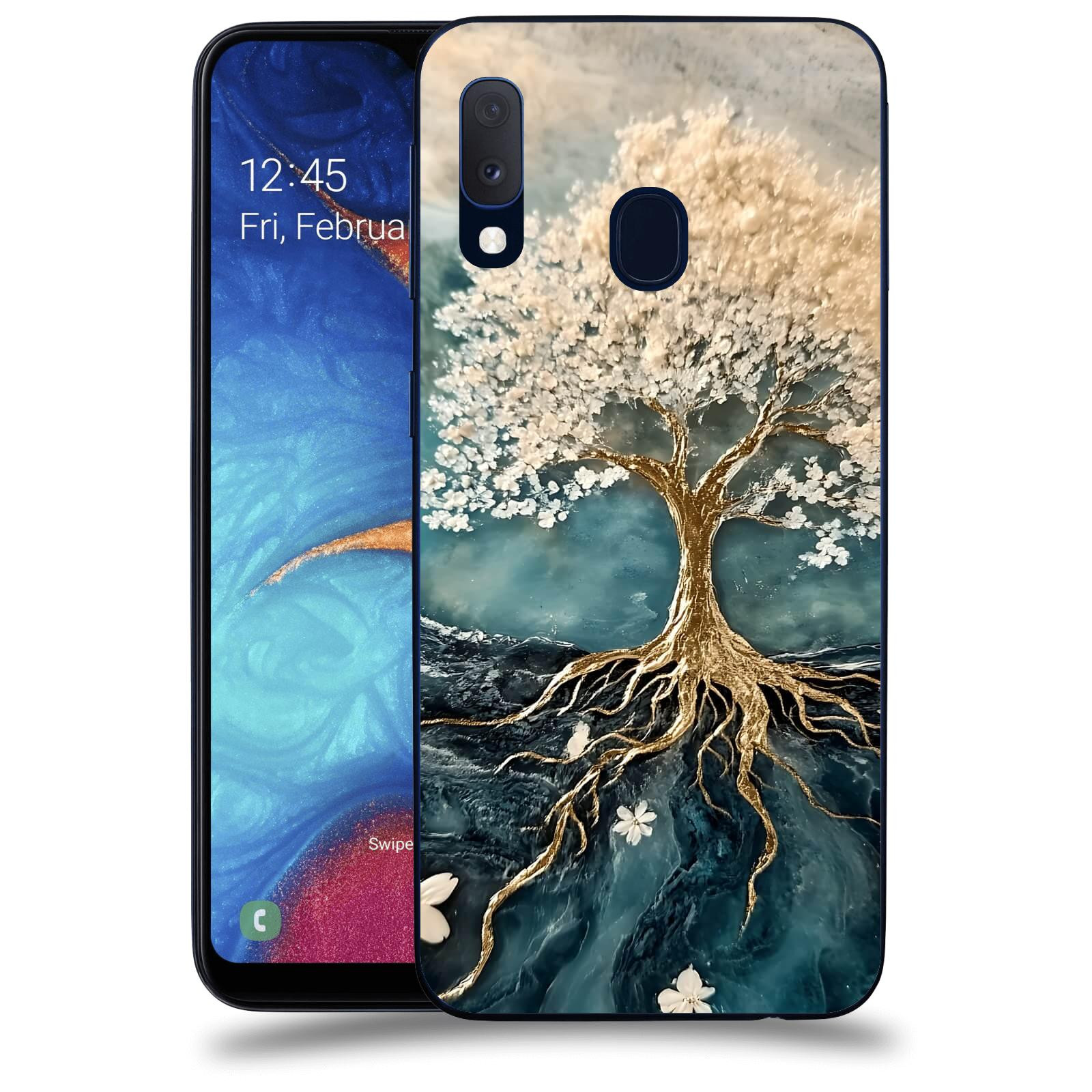 ACOVER Kryt na mobil Samsung Galaxy A20e A202F - Zlatý život