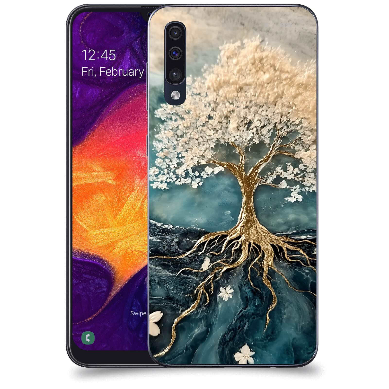ACOVER Kryt na mobil Samsung Galaxy A50 A505F - Zlatý život