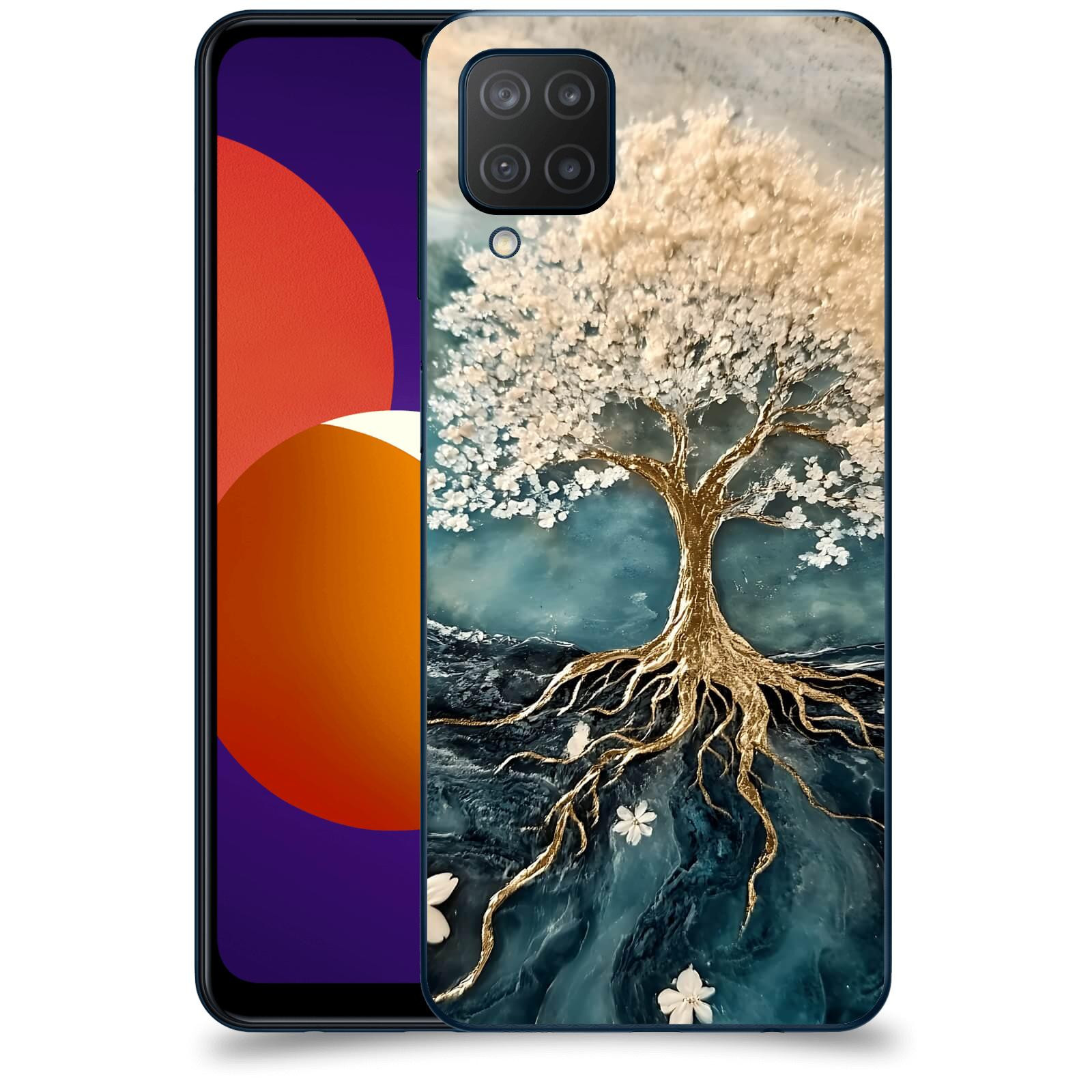 ACOVER Kryt na mobil Samsung Galaxy M12 M127F - Zlatý život