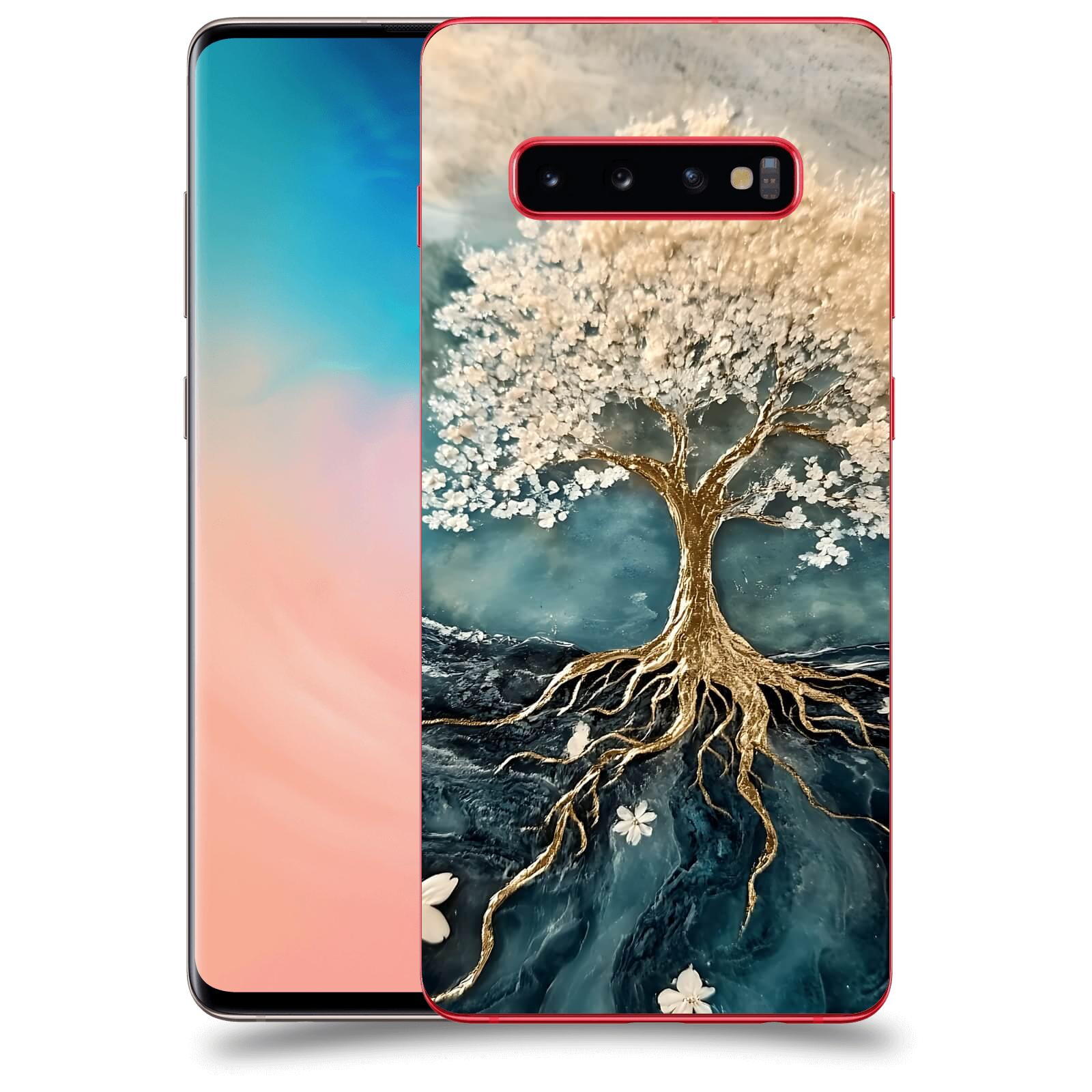 ACOVER Kryt na mobil Samsung Galaxy S10 Plus G975 - Zlatý život