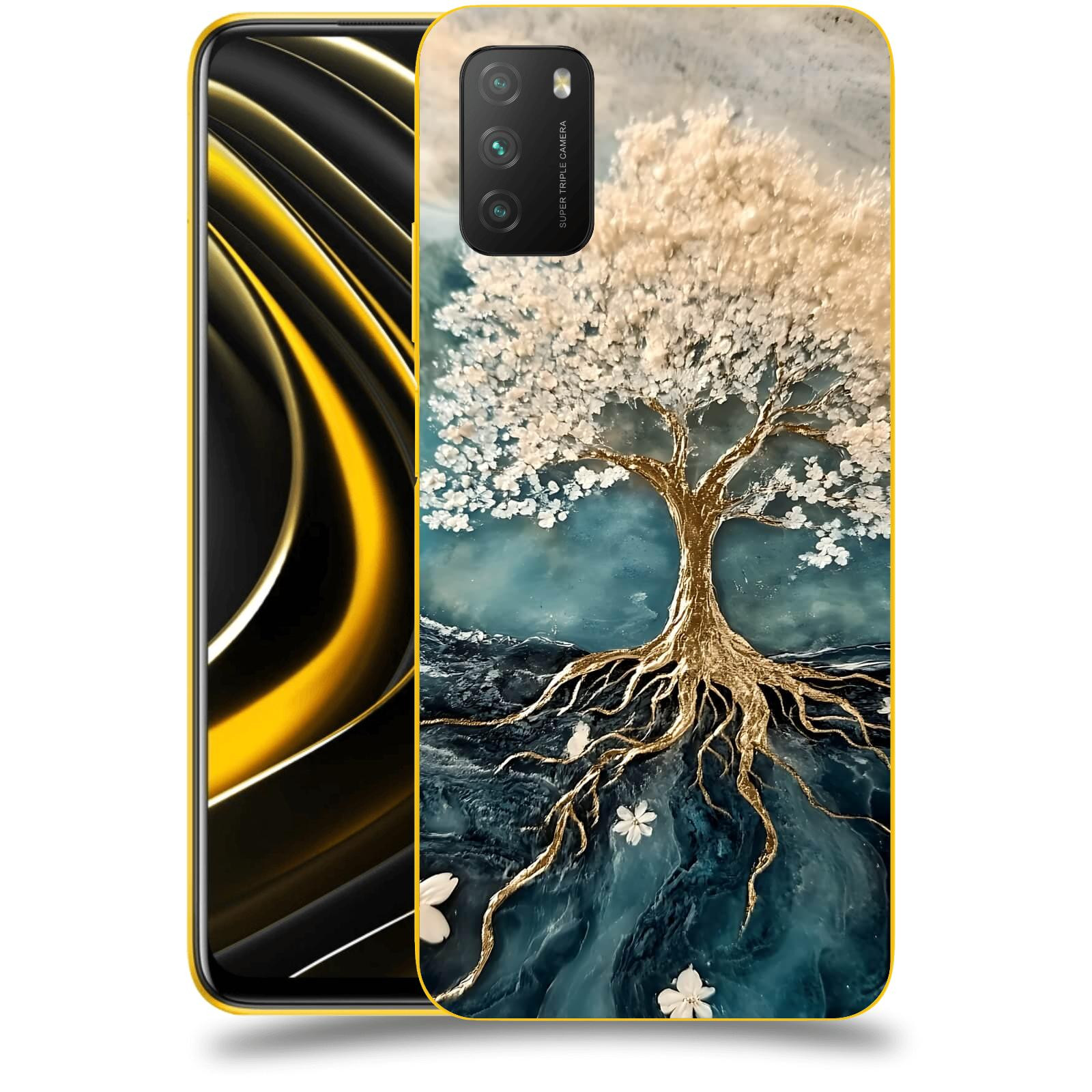 ACOVER Kryt na mobil Xiaomi Poco M3 - Zlatý život
