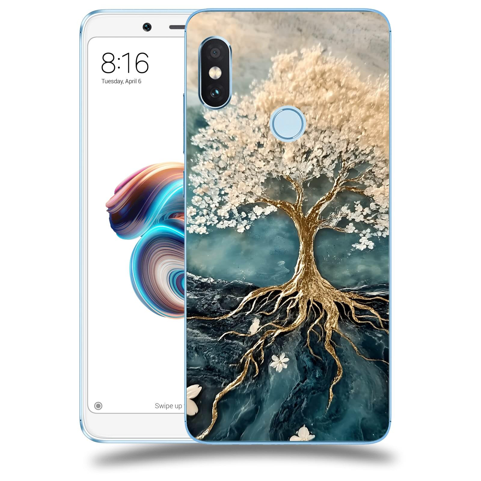 ACOVER Kryt na mobil Xiaomi Redmi Note 5 Global - Zlatý život