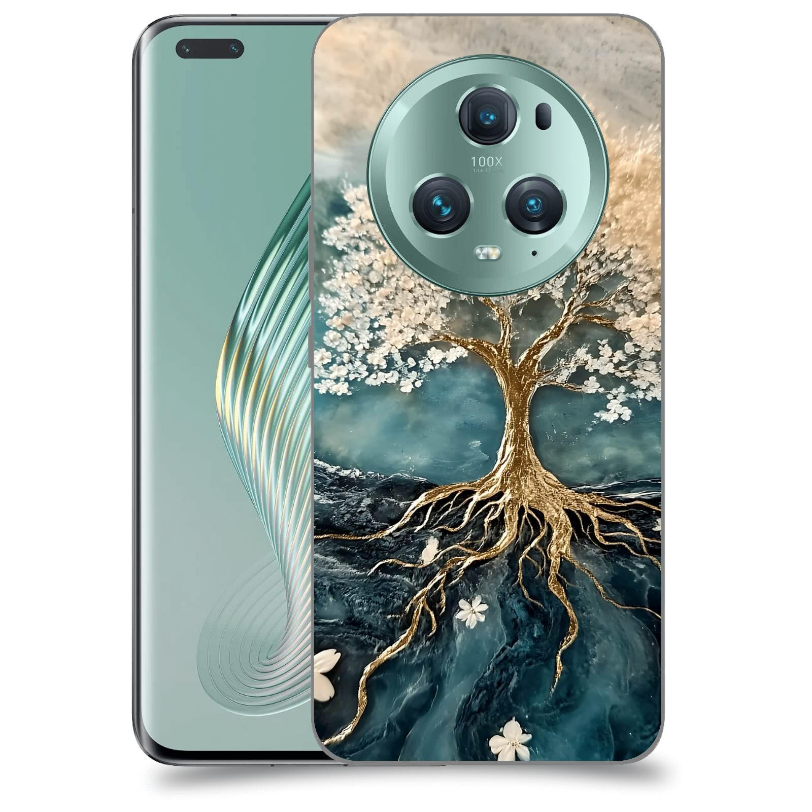 ACOVER Kryt na mobil Honor Magic5 Pro - Zlatý život