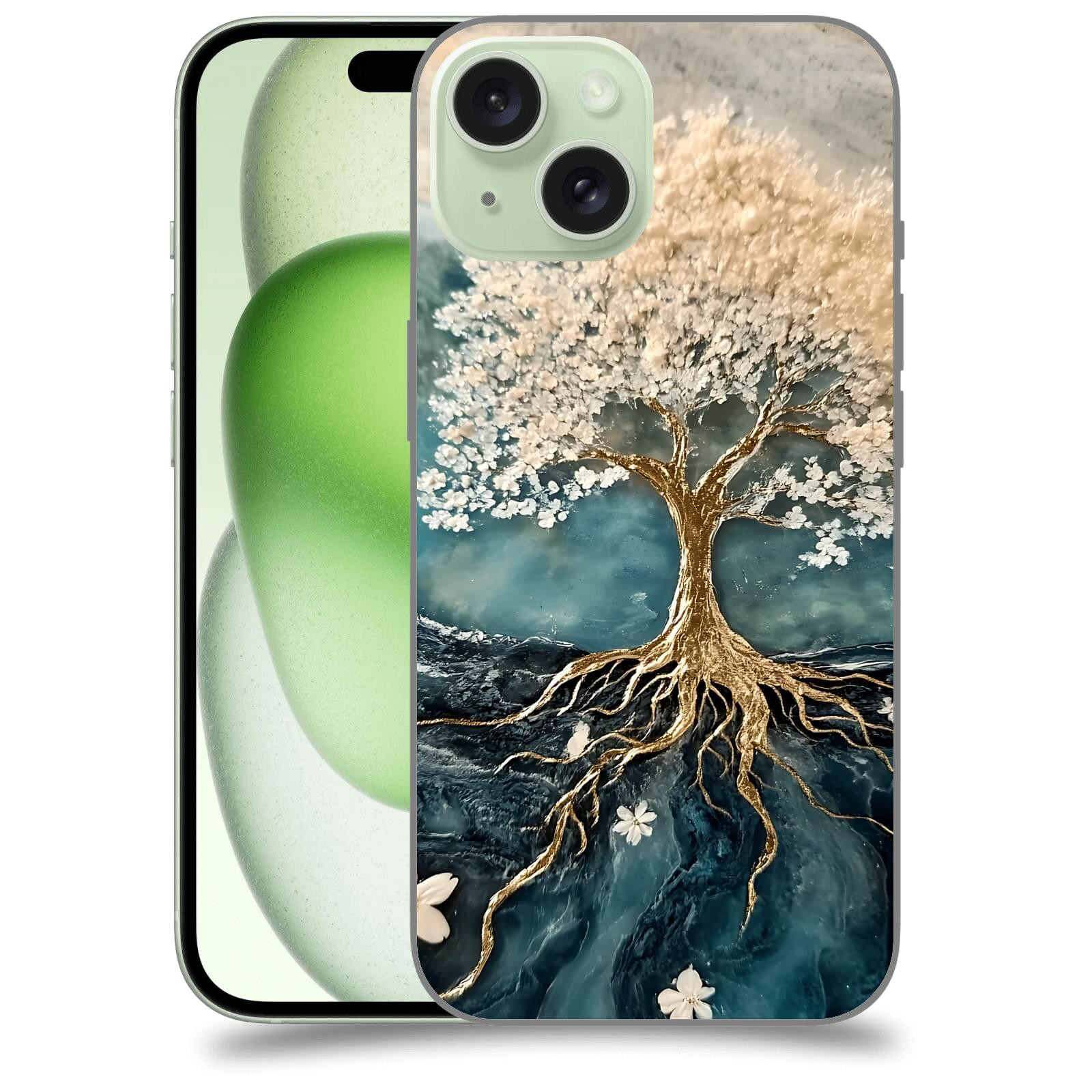 ACOVER Kryt na mobil Apple iPhone 15 - Zlatý život