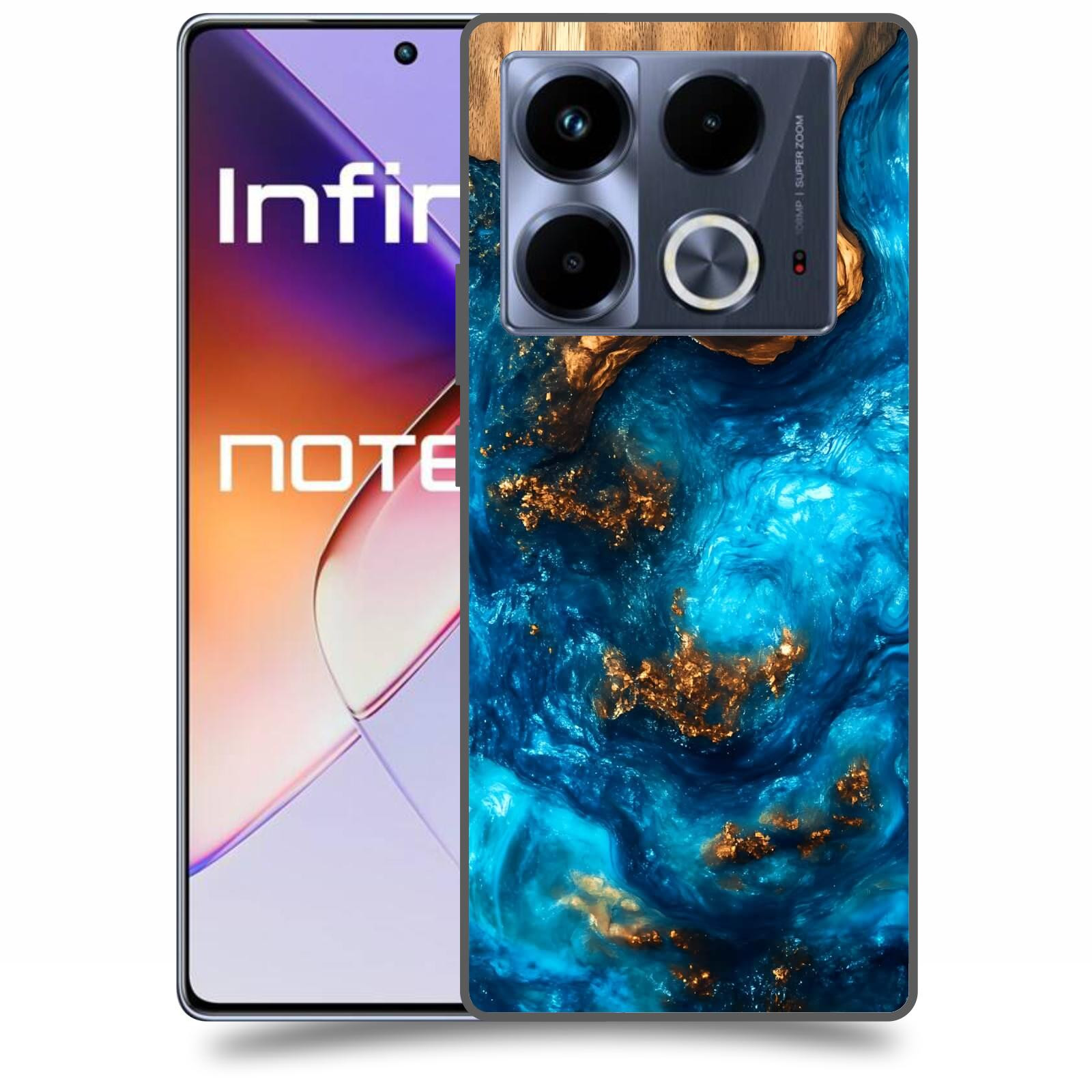 ACOVER Kryt na mobil Infinix Note 40 - Kosmická hloubka