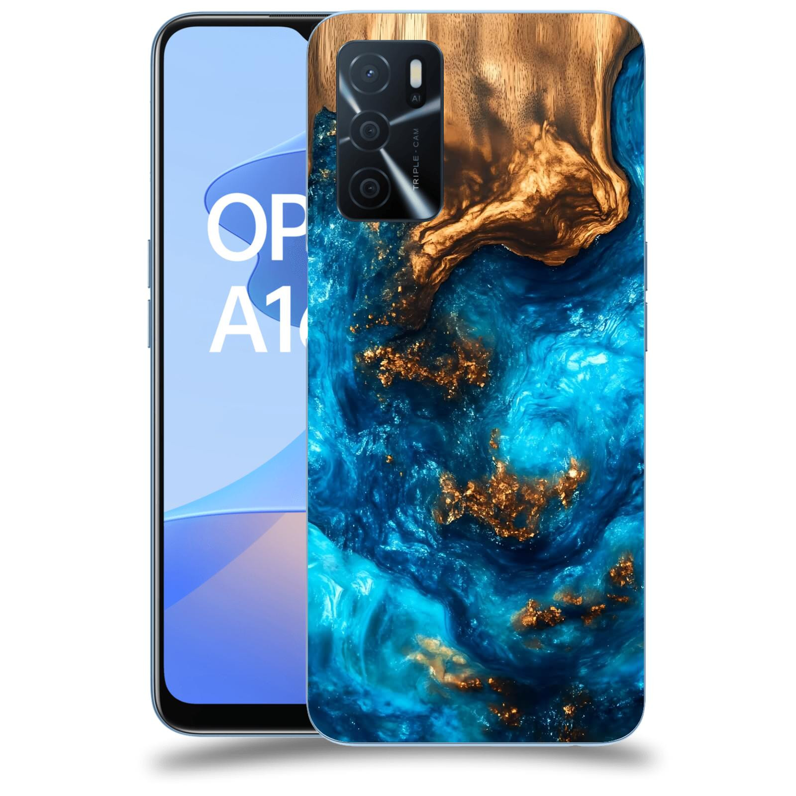 ACOVER Kryt na mobil OPPO A16s - Kosmická hloubka