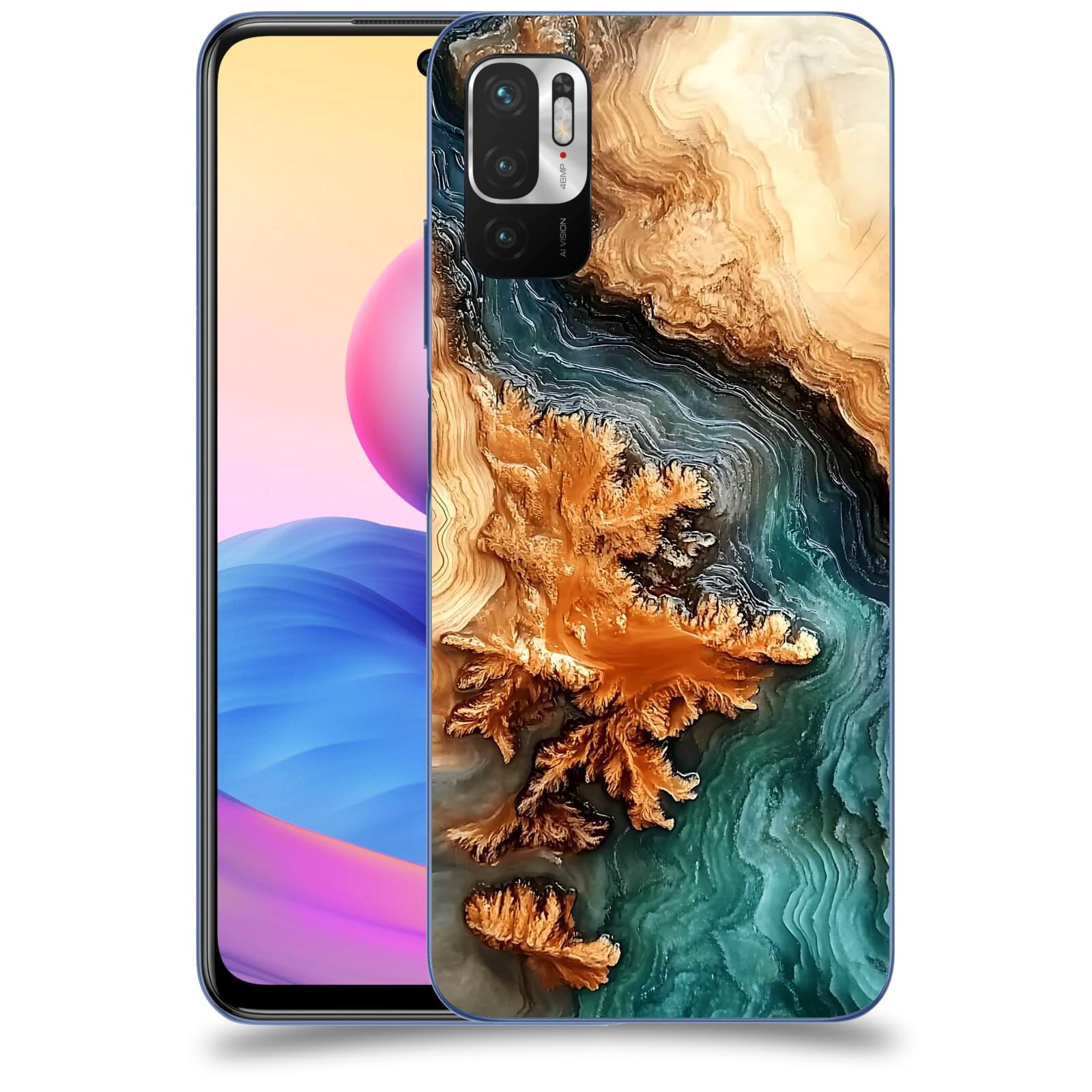 ACOVER Kryt na mobil Xiaomi Redmi Note 10 5G - Minerální tok