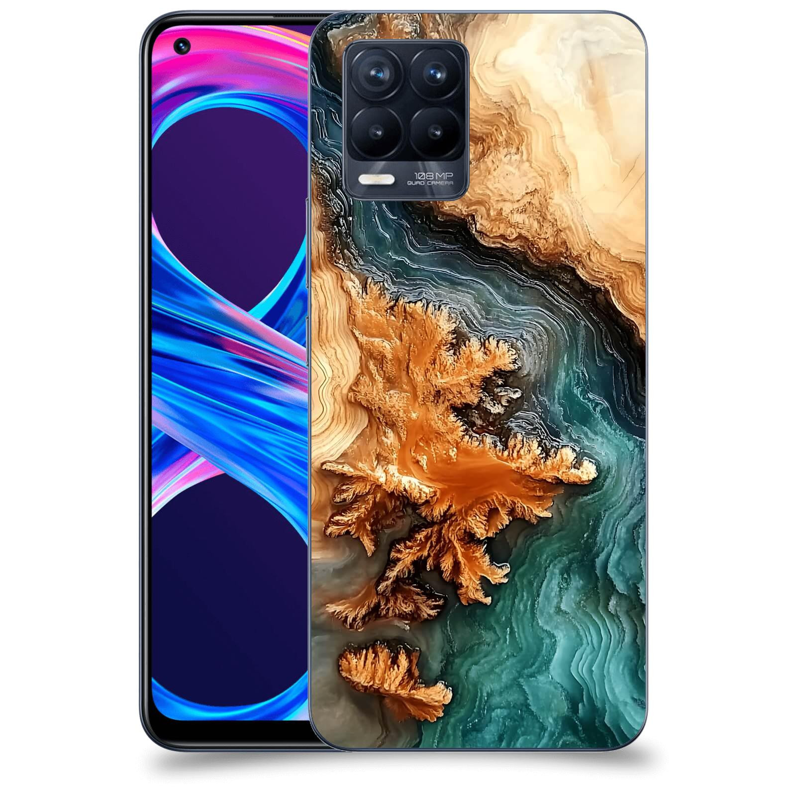 ACOVER Kryt na mobil Realme 8 Pro - Minerální tok