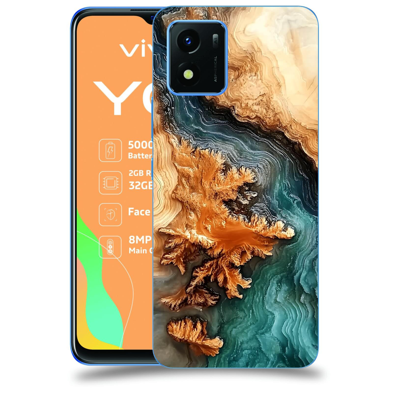 ACOVER Kryt na mobil Vivo Y01 - Minerální tok