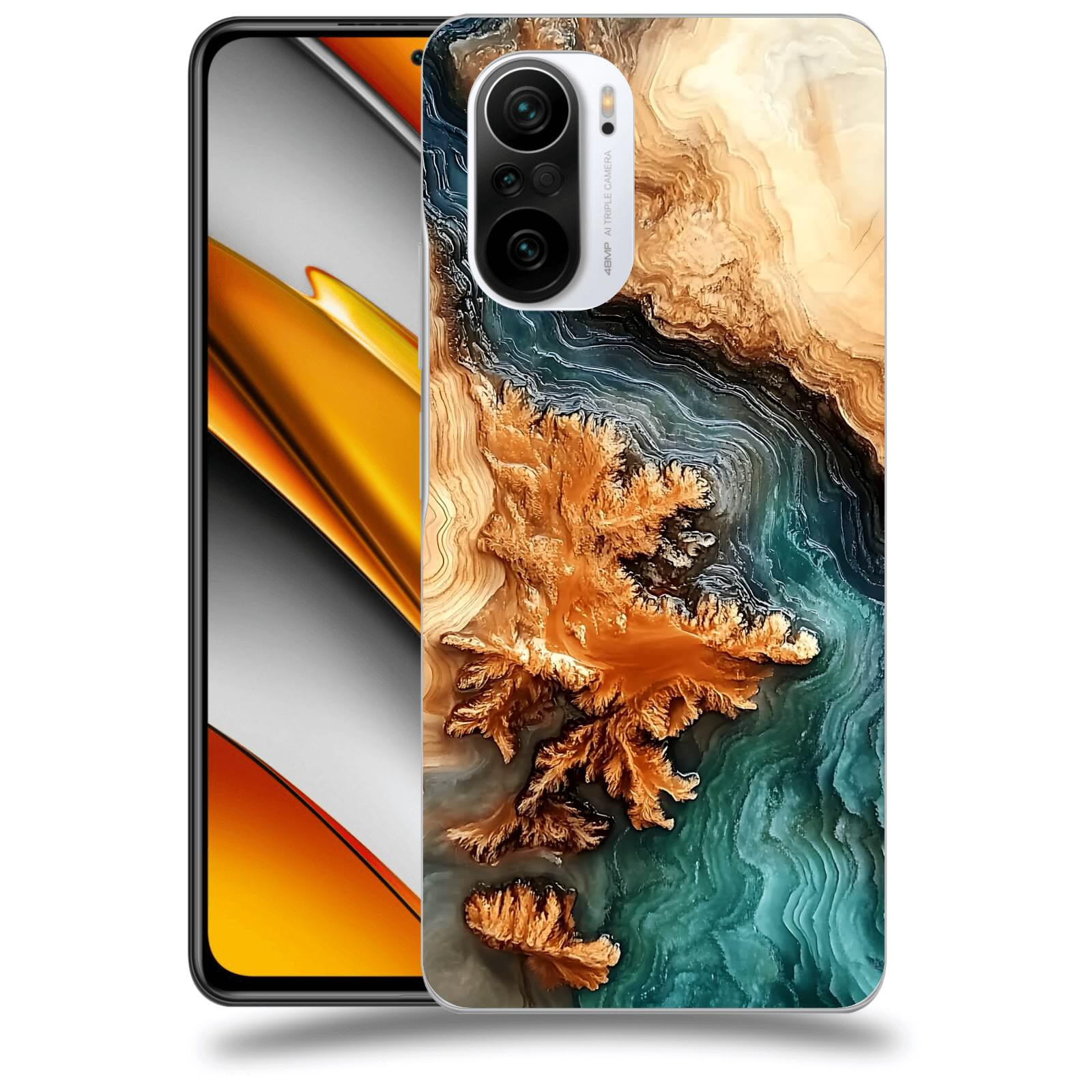 ACOVER Kryt na mobil Xiaomi Poco F3 - Minerální tok