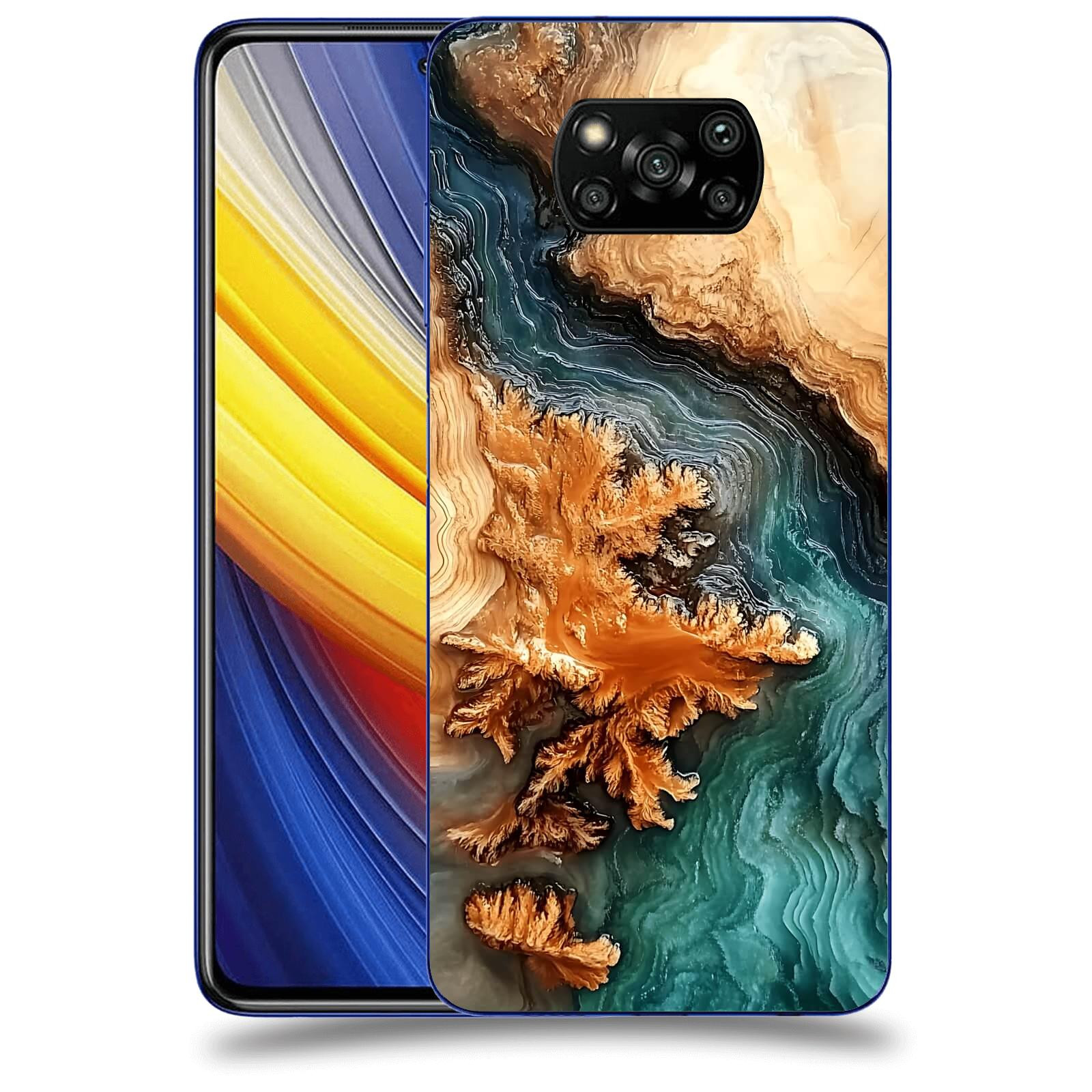 ACOVER Kryt na mobil Xiaomi Poco X3 Pro - Minerální tok