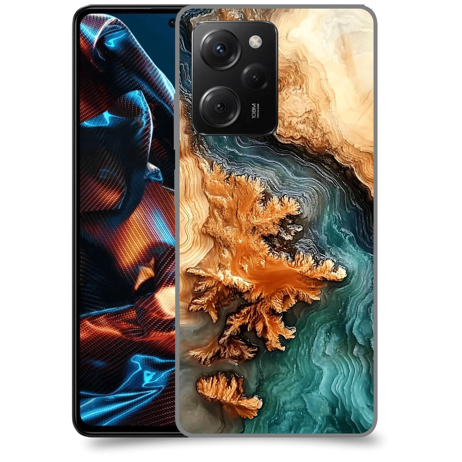 ACOVER Kryt na mobil Xiaomi Poco X5 Pro - Minerální tok