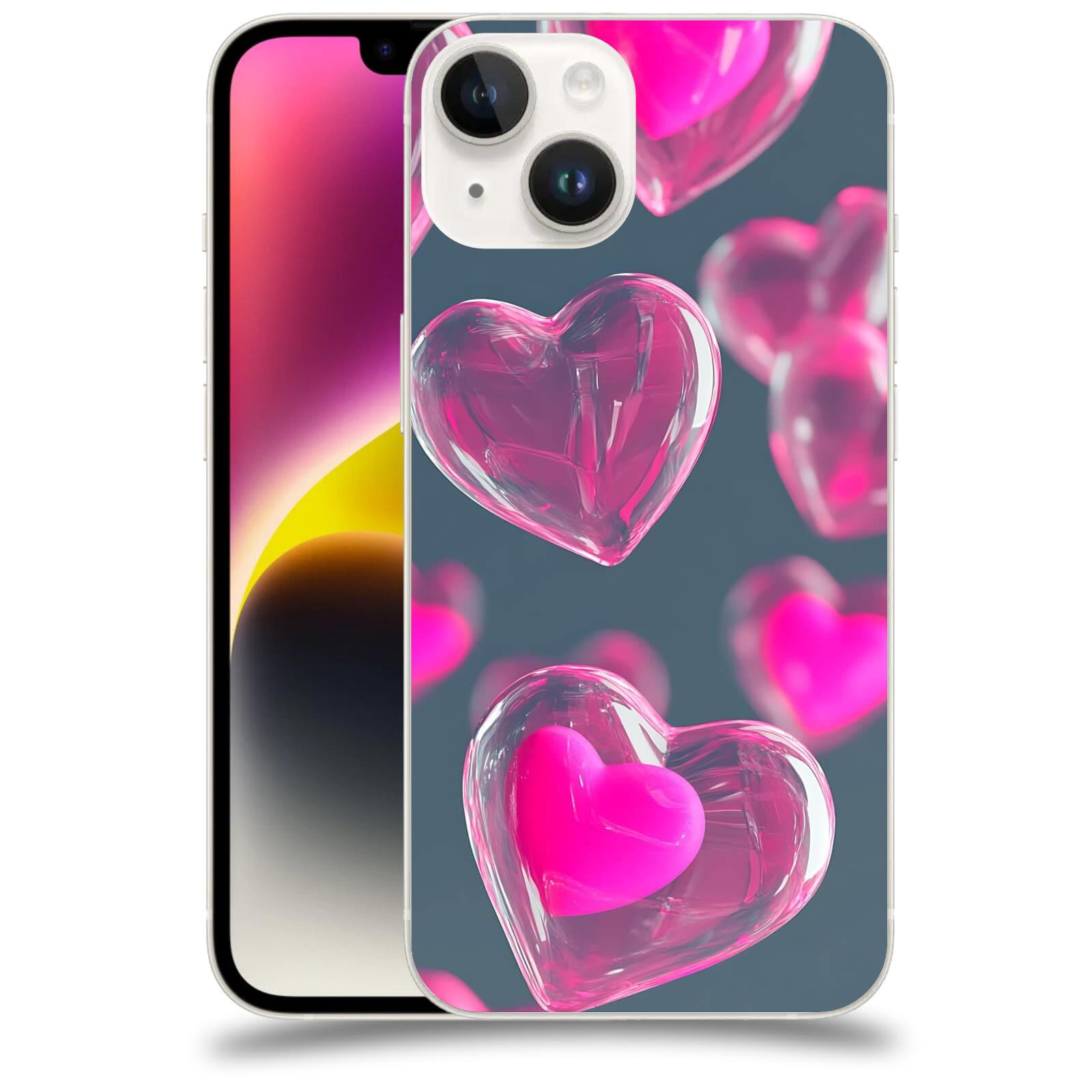 ACOVER Kryt na mobil Apple iPhone 14 - Láska a Jemnost