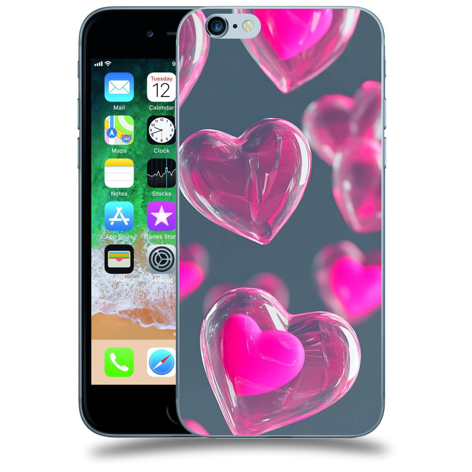 ACOVER Kryt na mobil Apple iPhone 6/6S - Láska a Jemnost