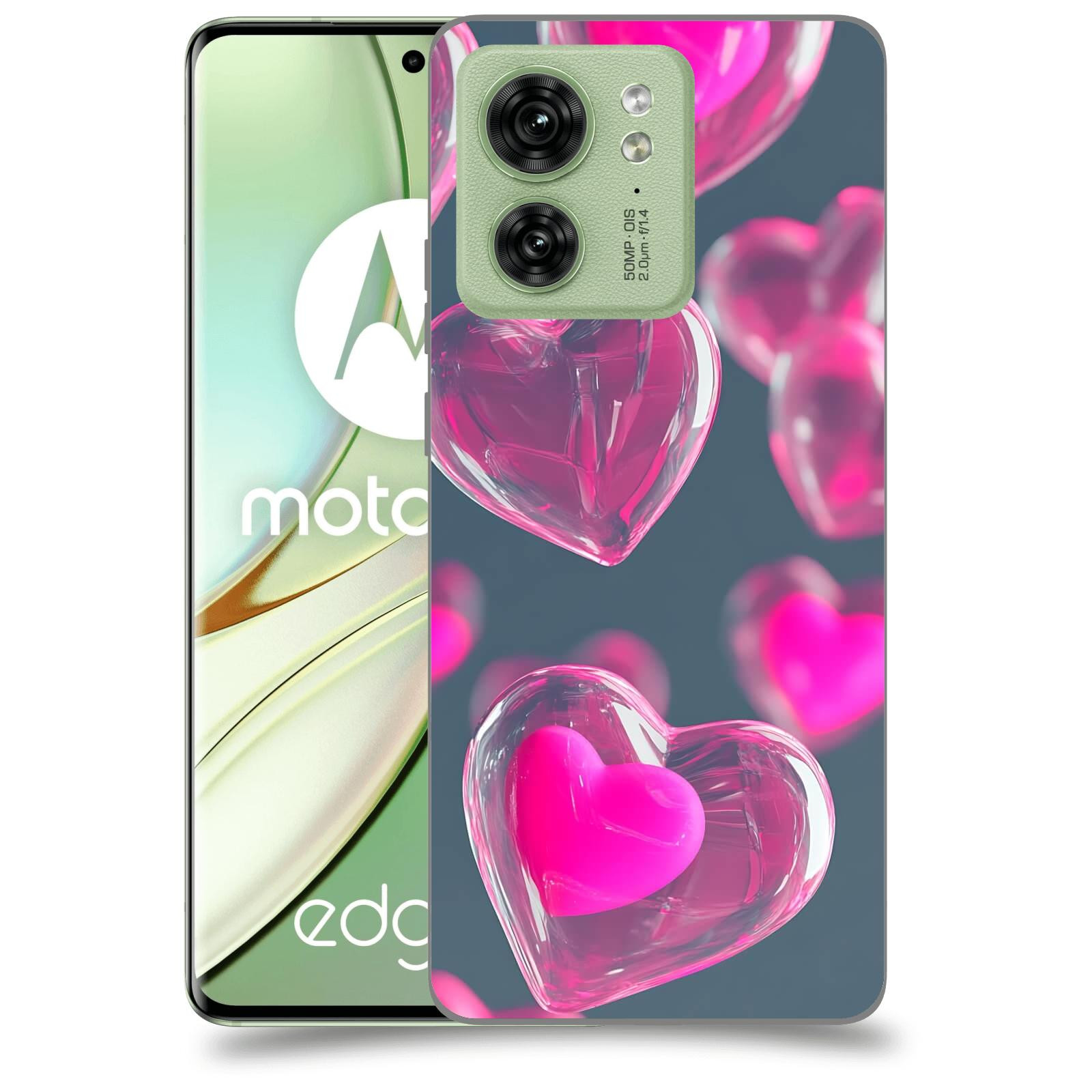 ACOVER Kryt na mobil Motorola EDGE 40 5G - Láska a Jemnost