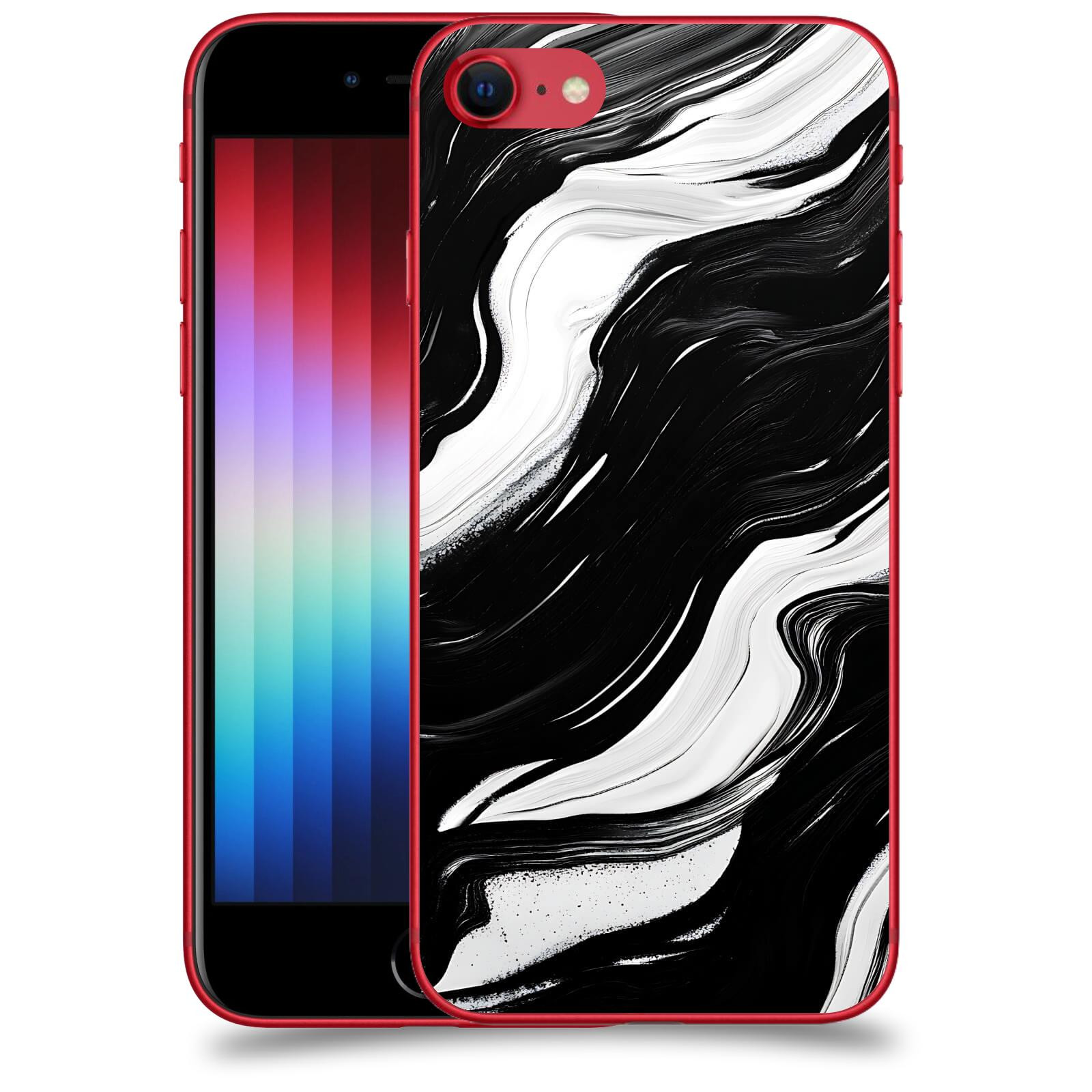 ACOVER Kryt na mobil Apple iPhone SE 2022 - Monochromie a Proudění