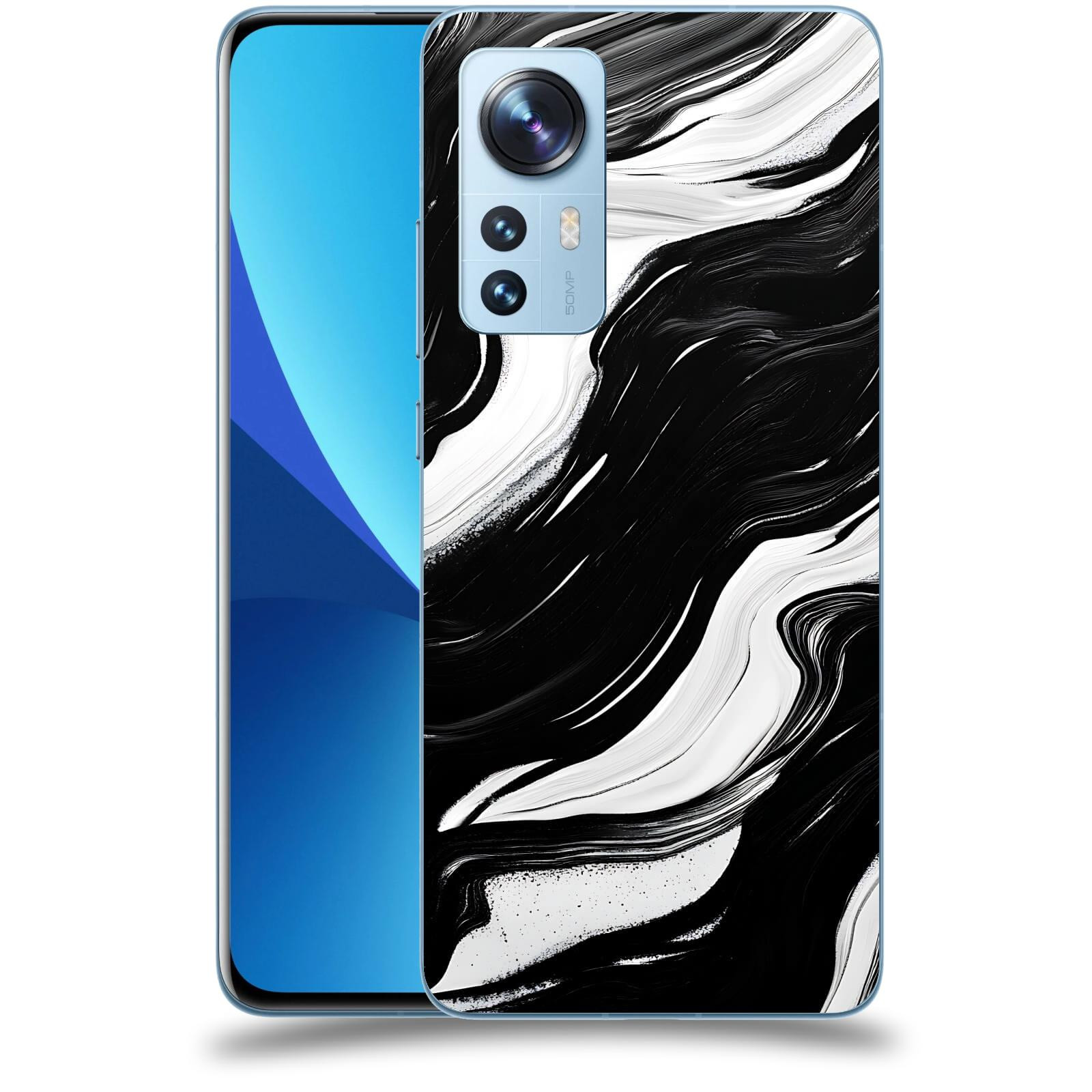 ACOVER Kryt na mobil Xiaomi 12 - Monochromie a Proudění