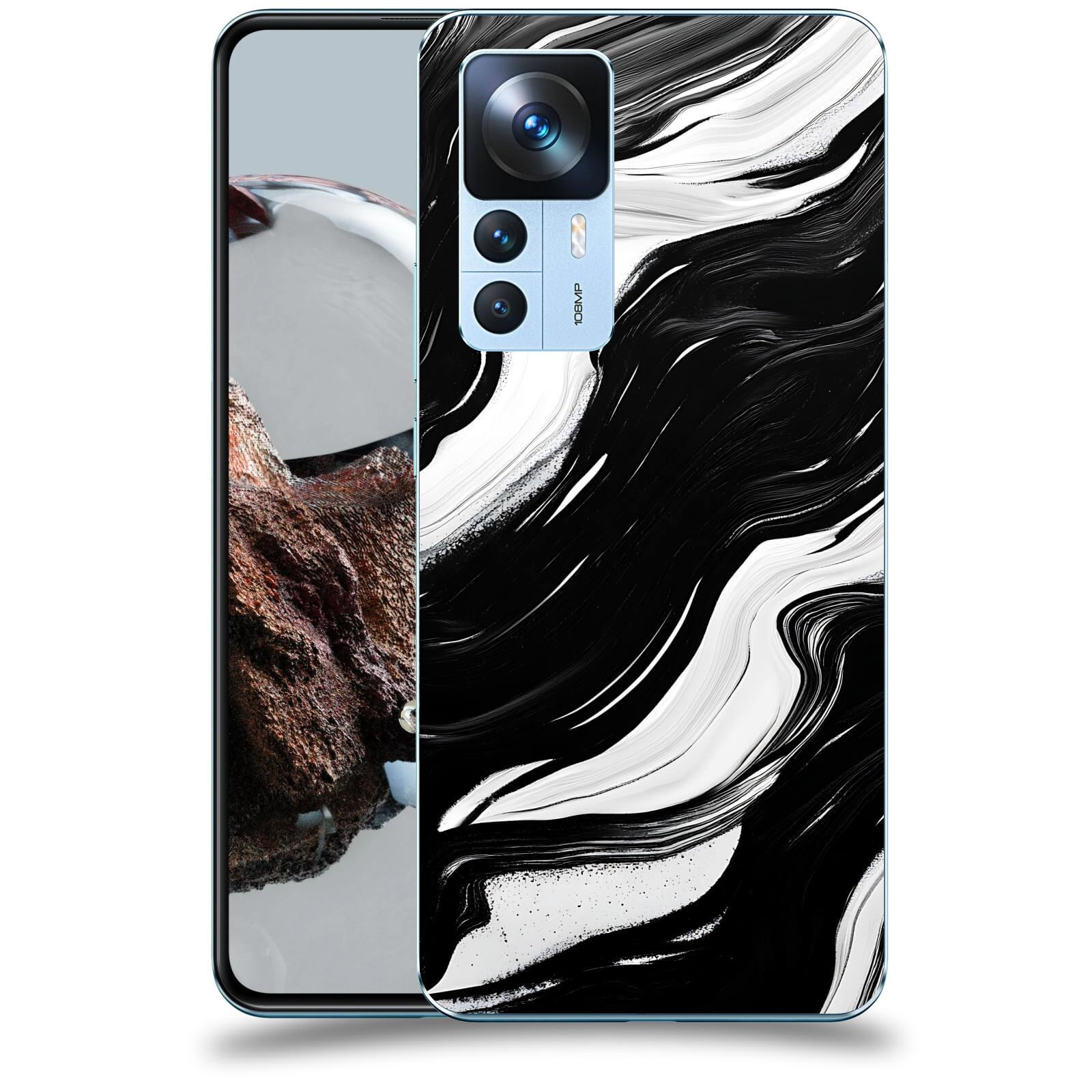 ACOVER Kryt na mobil Xiaomi 12T - Monochromie a Proudění