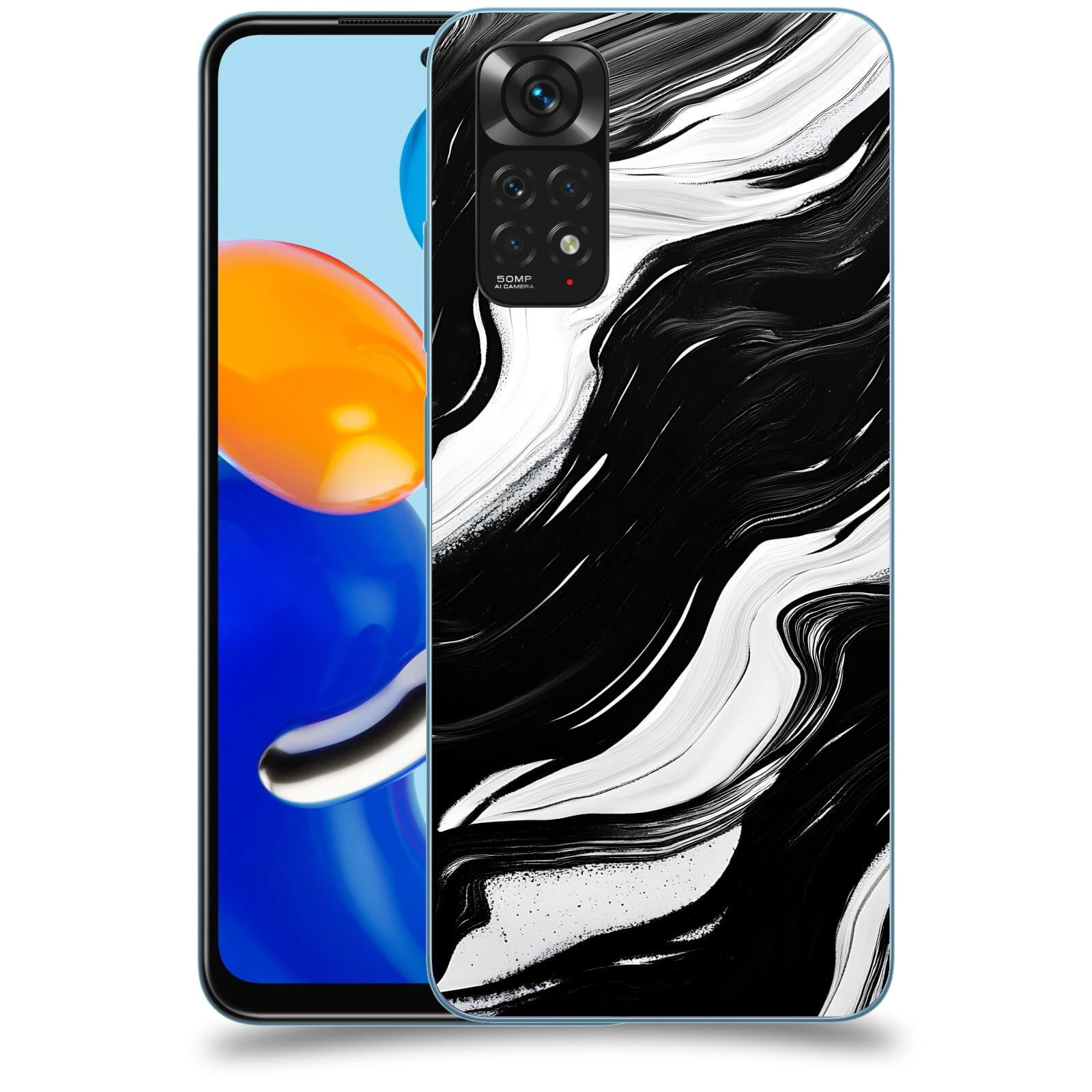 ACOVER Kryt na mobil Xiaomi Redmi Note 11 - Monochromie a Proudění
