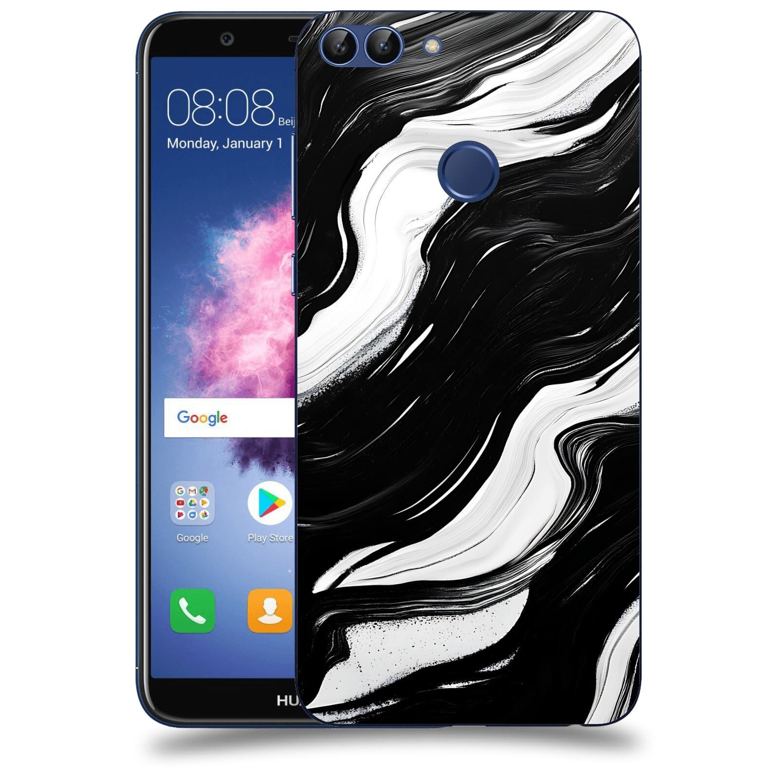 ACOVER Kryt na mobil Huawei P Smart - Monochromie a Proudění