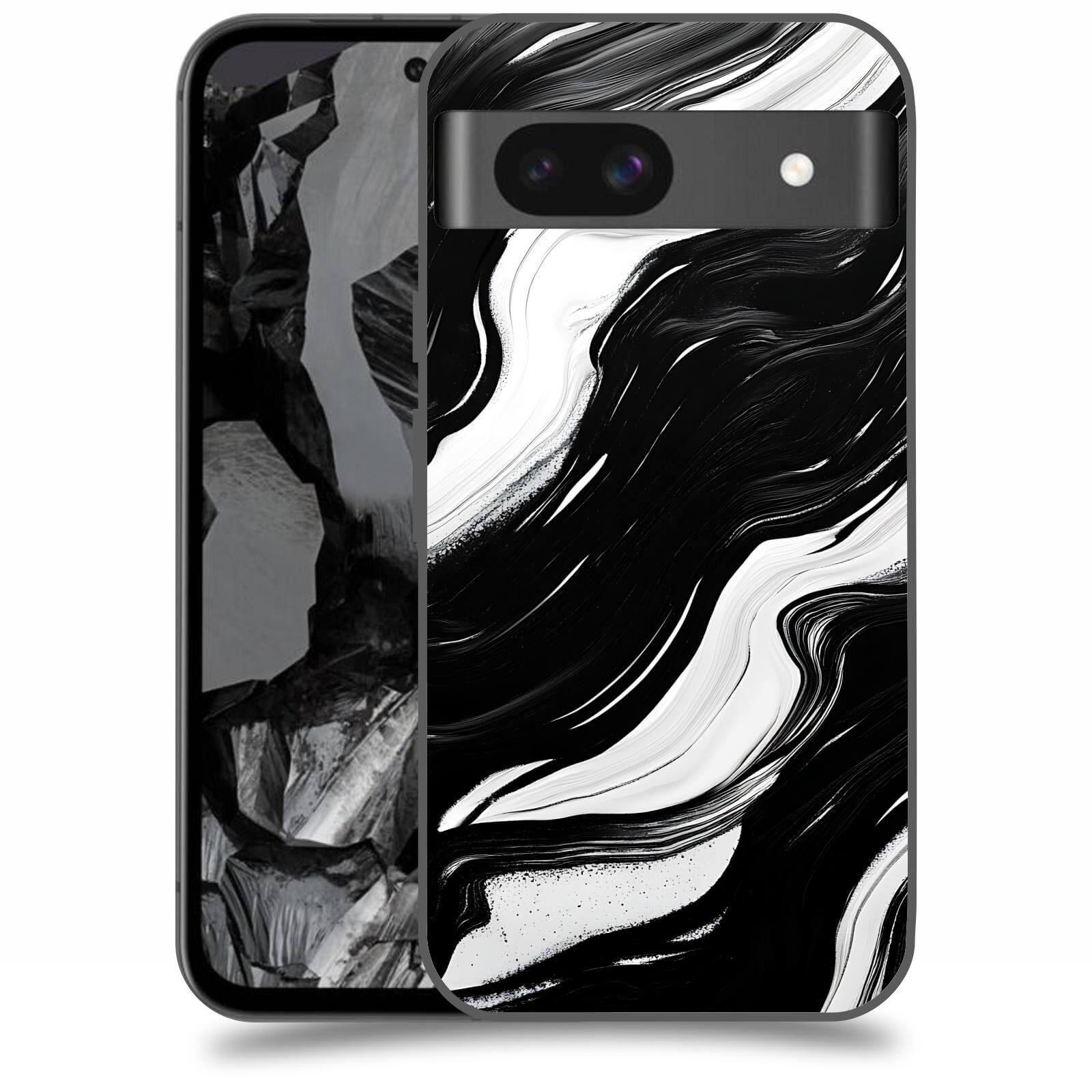 ACOVER Kryt na mobil Google Pixel 8A - Monochromie a Proudění