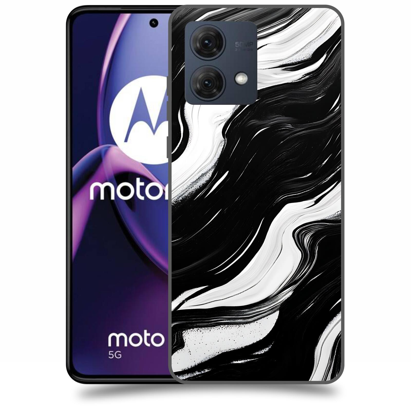 ACOVER Kryt na mobil Motorola Moto G84 5G - Monochromie a Proudění