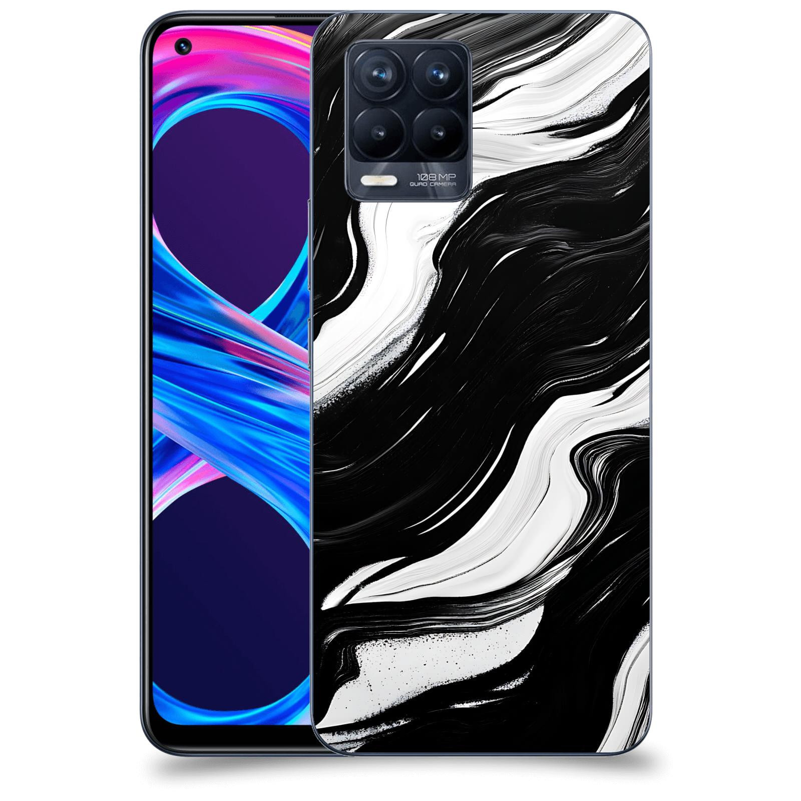 ACOVER Kryt na mobil Realme 8 Pro - Monochromie a Proudění