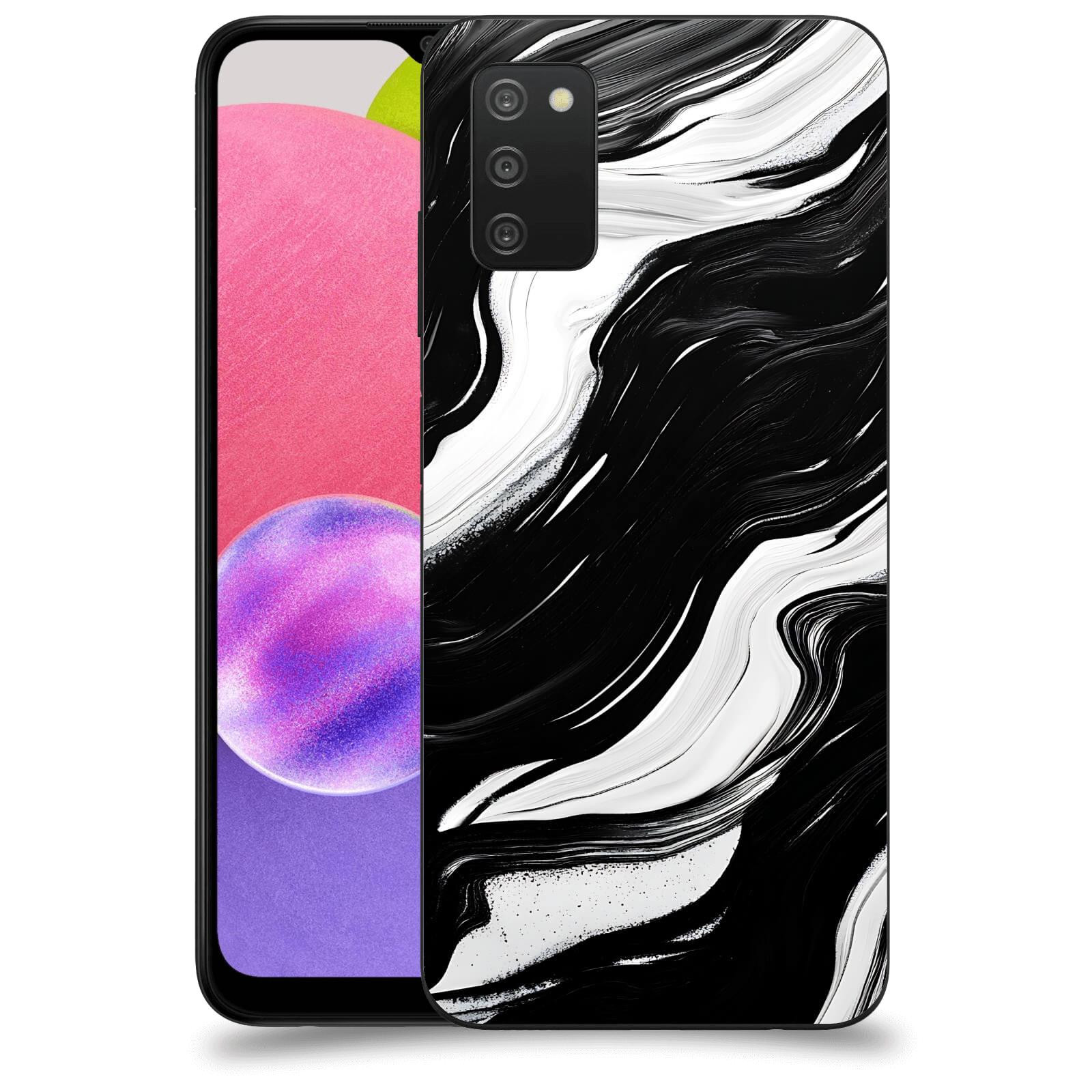 ACOVER Kryt na mobil Samsung Galaxy A03s A037G - Monochromie a Proudění