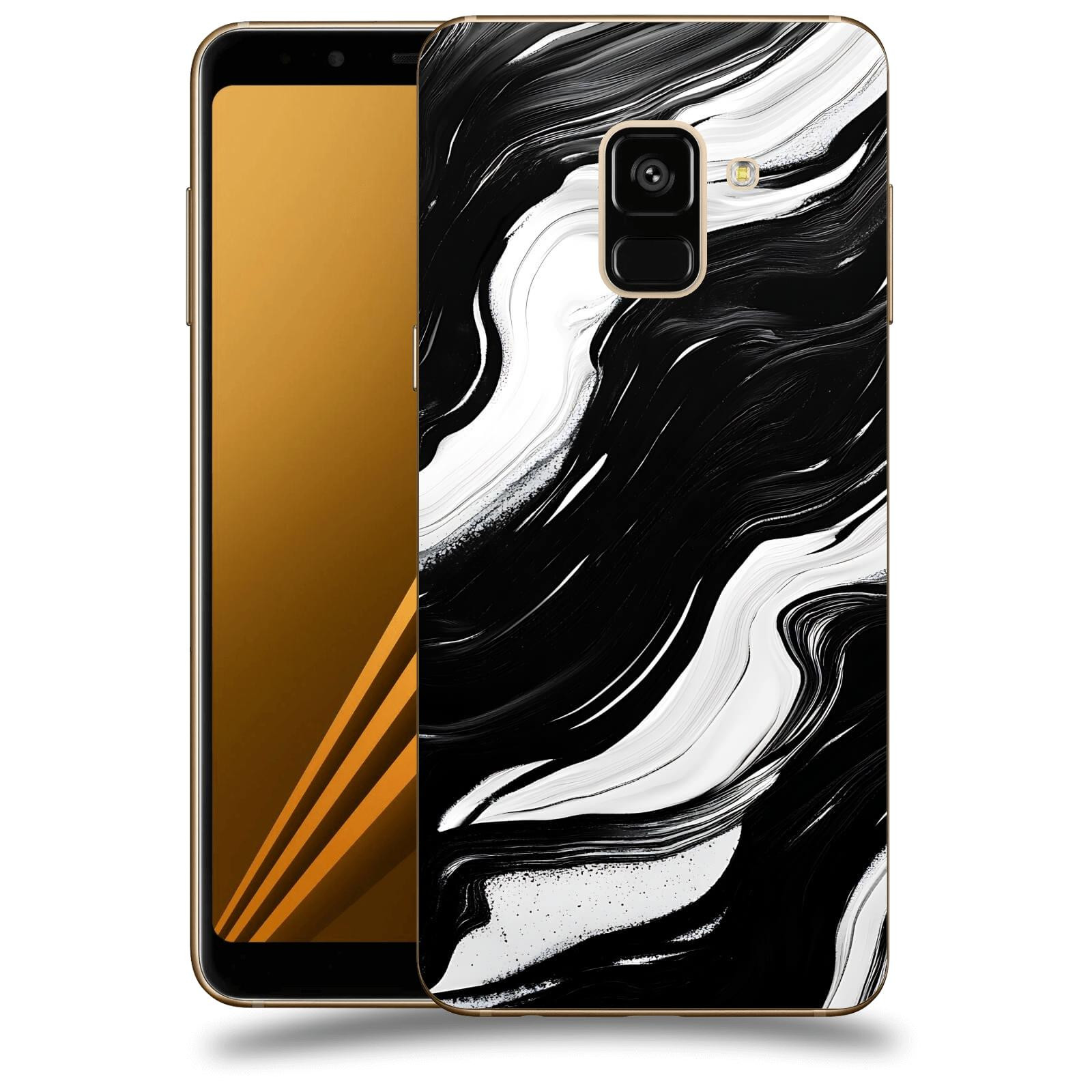 ACOVER Kryt na mobil Samsung Galaxy A8 2018 A530F - Monochromie a Proudění