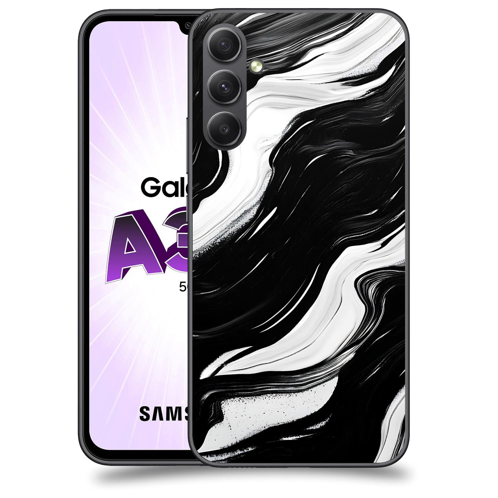 ACOVER Kryt na mobil Samsung Galaxy A34 - Monochromie a Proudění