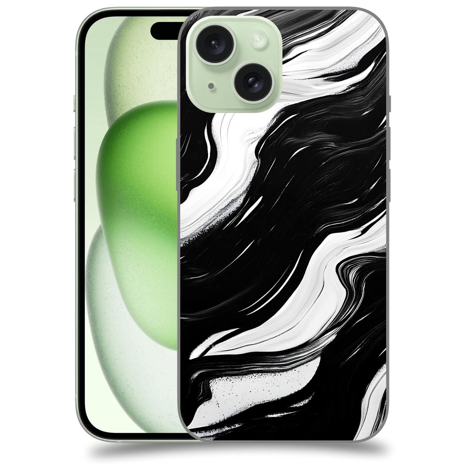 ACOVER Kryt na mobil Apple iPhone 15 - Monochromie a Proudění