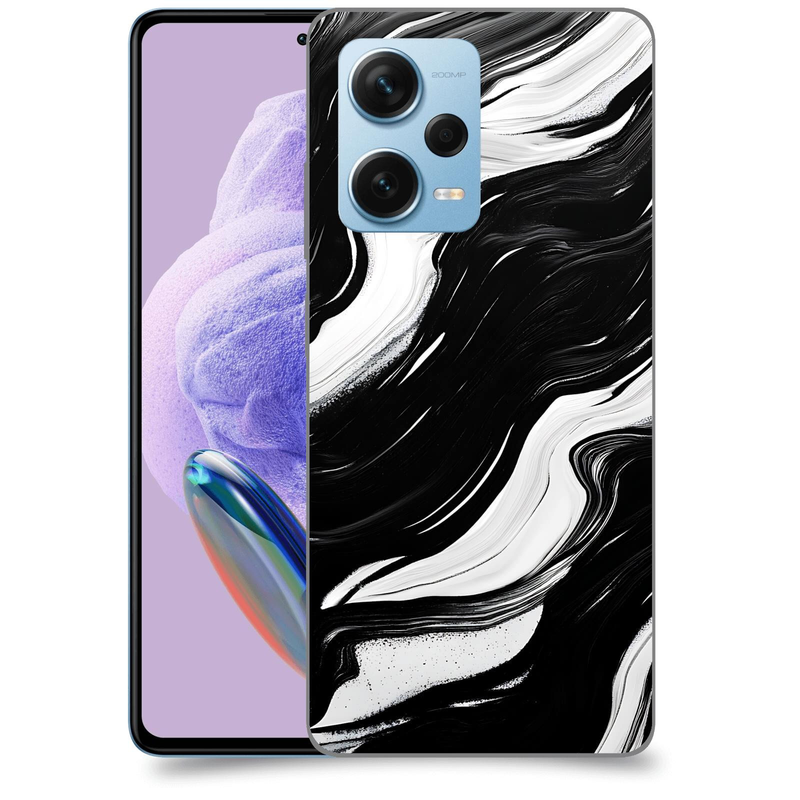 ACOVER Kryt na mobil Xiaomi Redmi Note 12 Pro+ 5G - Monochromie a Proudění