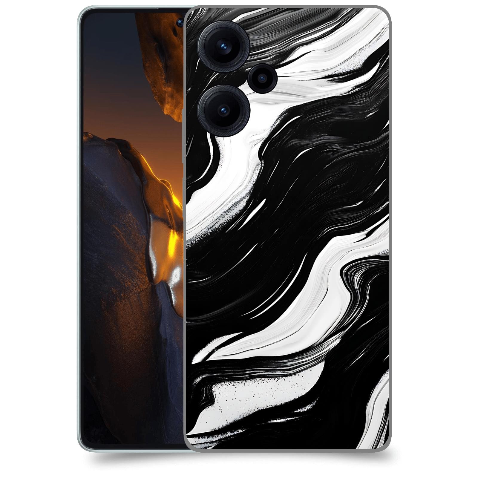 ACOVER Kryt na mobil Xiaomi Poco F5 - Monochromie a Proudění