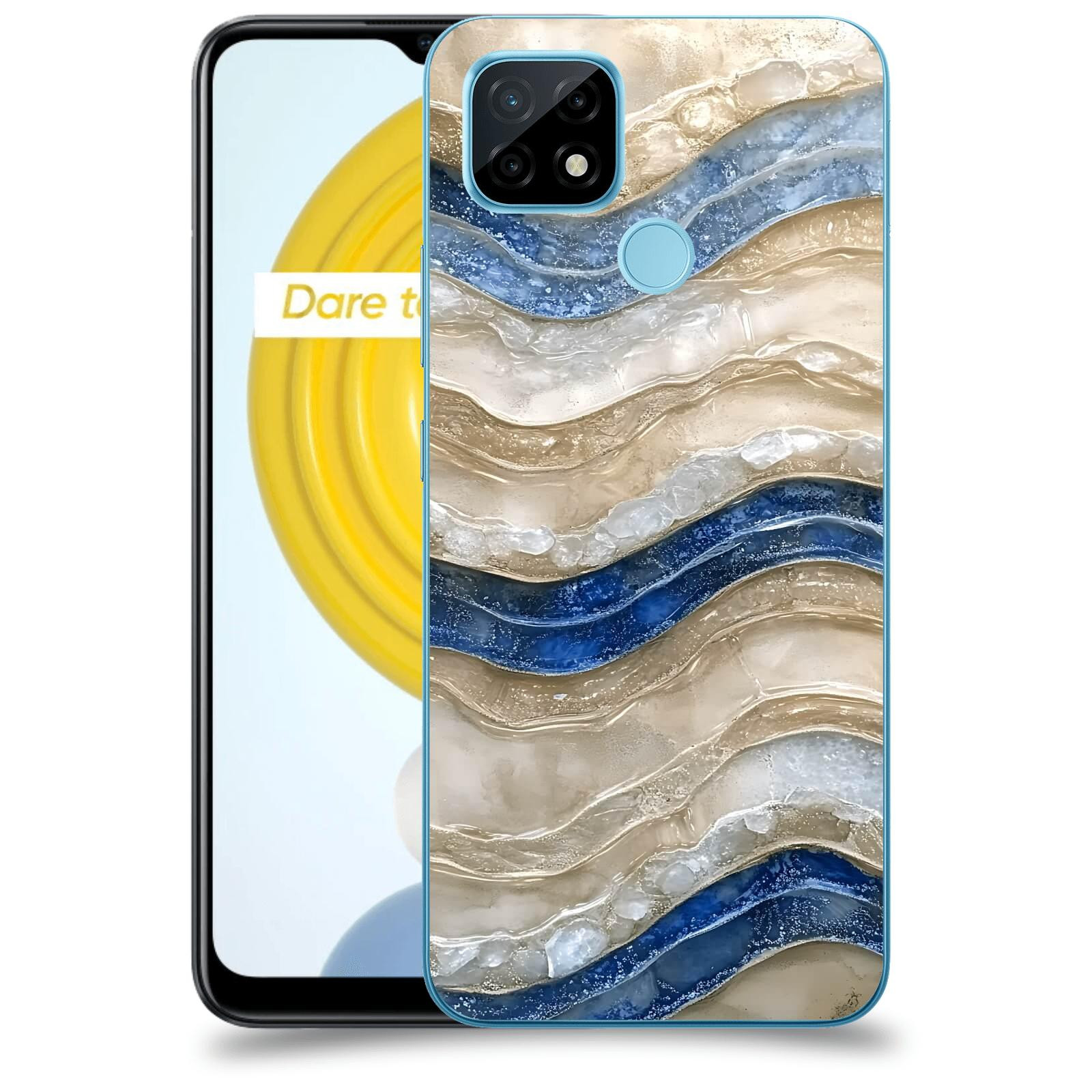 ACOVER Kryt na mobil Realme C21 - Struktura a Harmonie