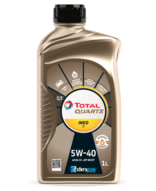 Motorový olej TOTAL QUARTZ INEO C3 5W40, 1 l