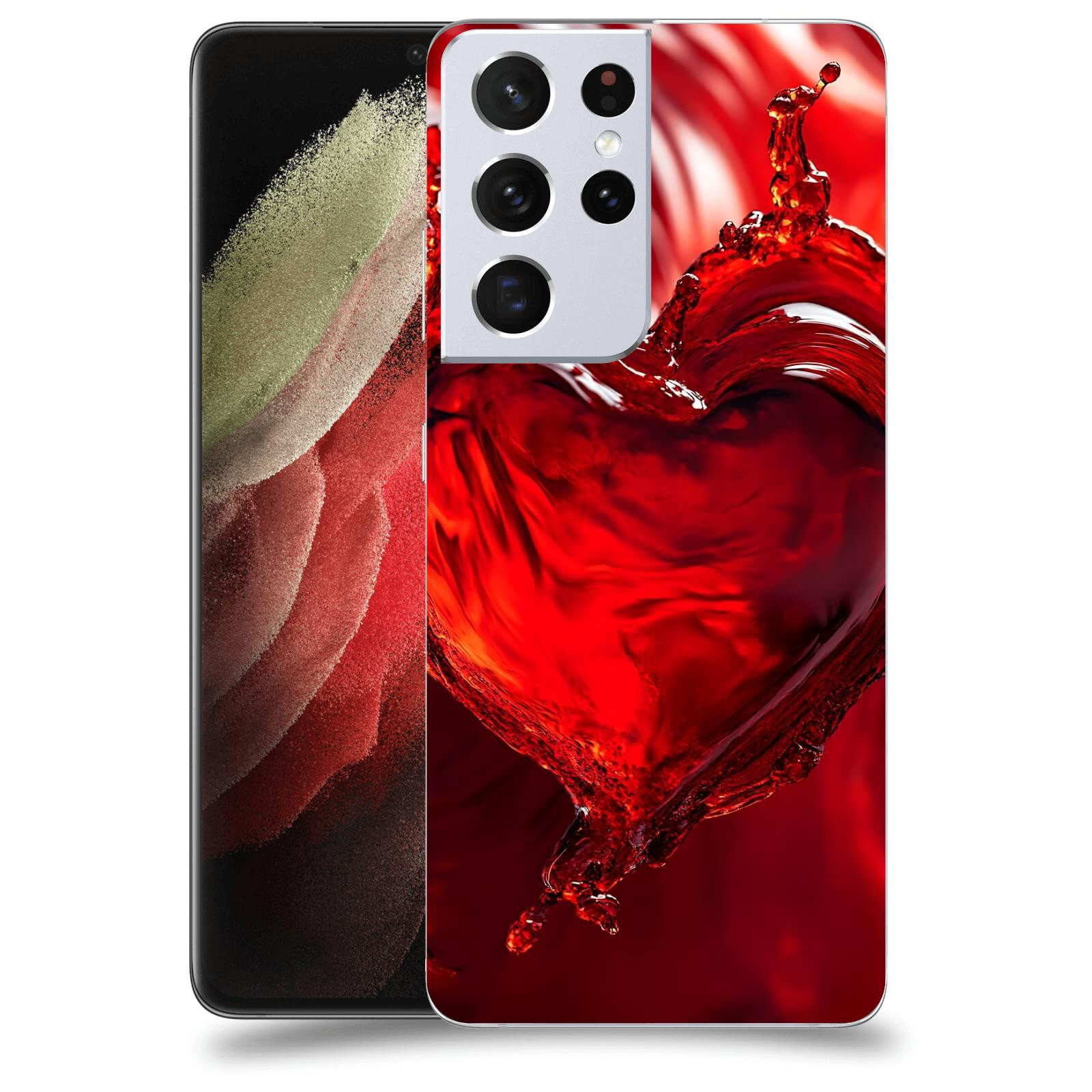 ACOVER Kryt na mobil Samsung Galaxy S21 Ultra 5G G998B - Love II