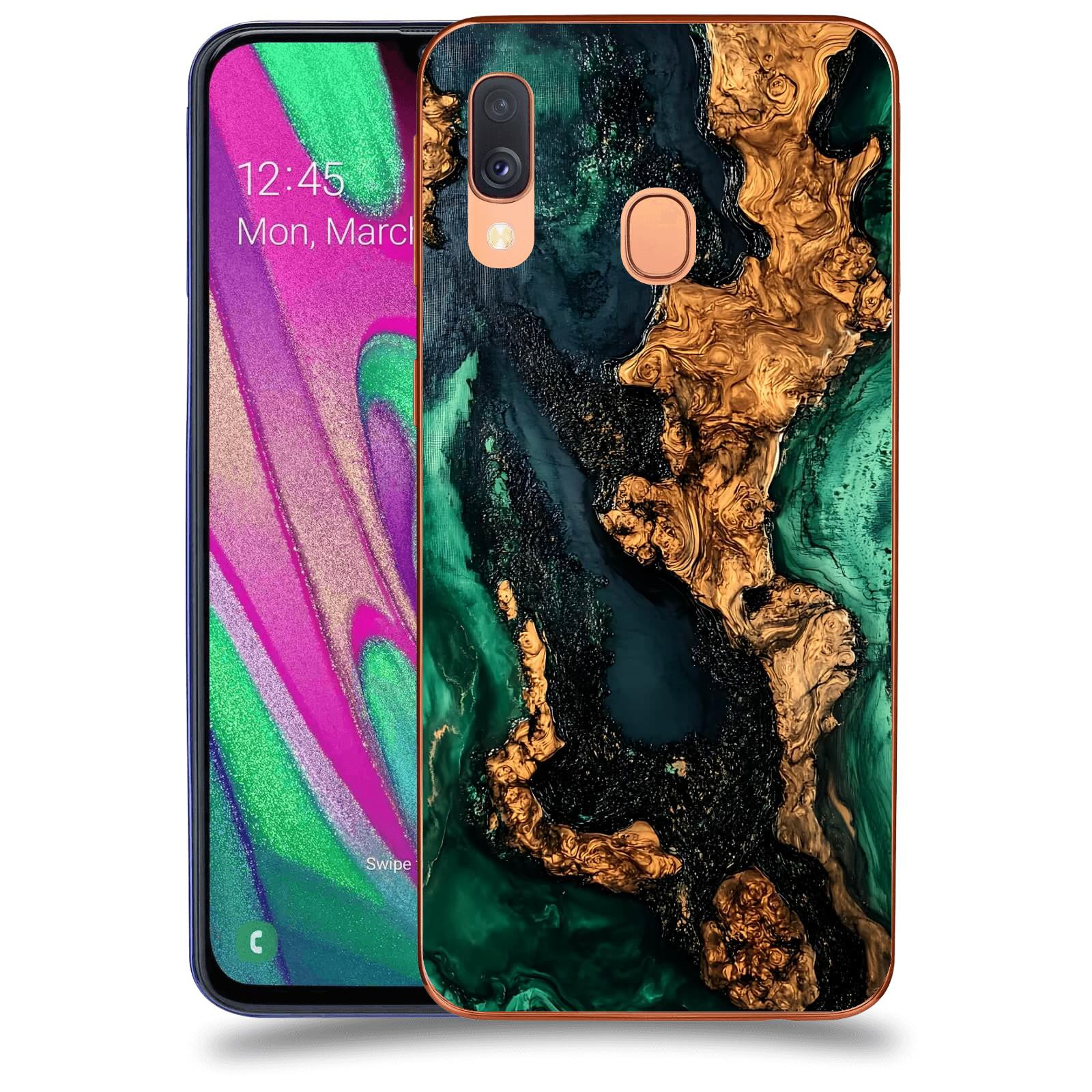ACOVER Kryt na mobil Samsung Galaxy A40 A405F - Forest Wood II