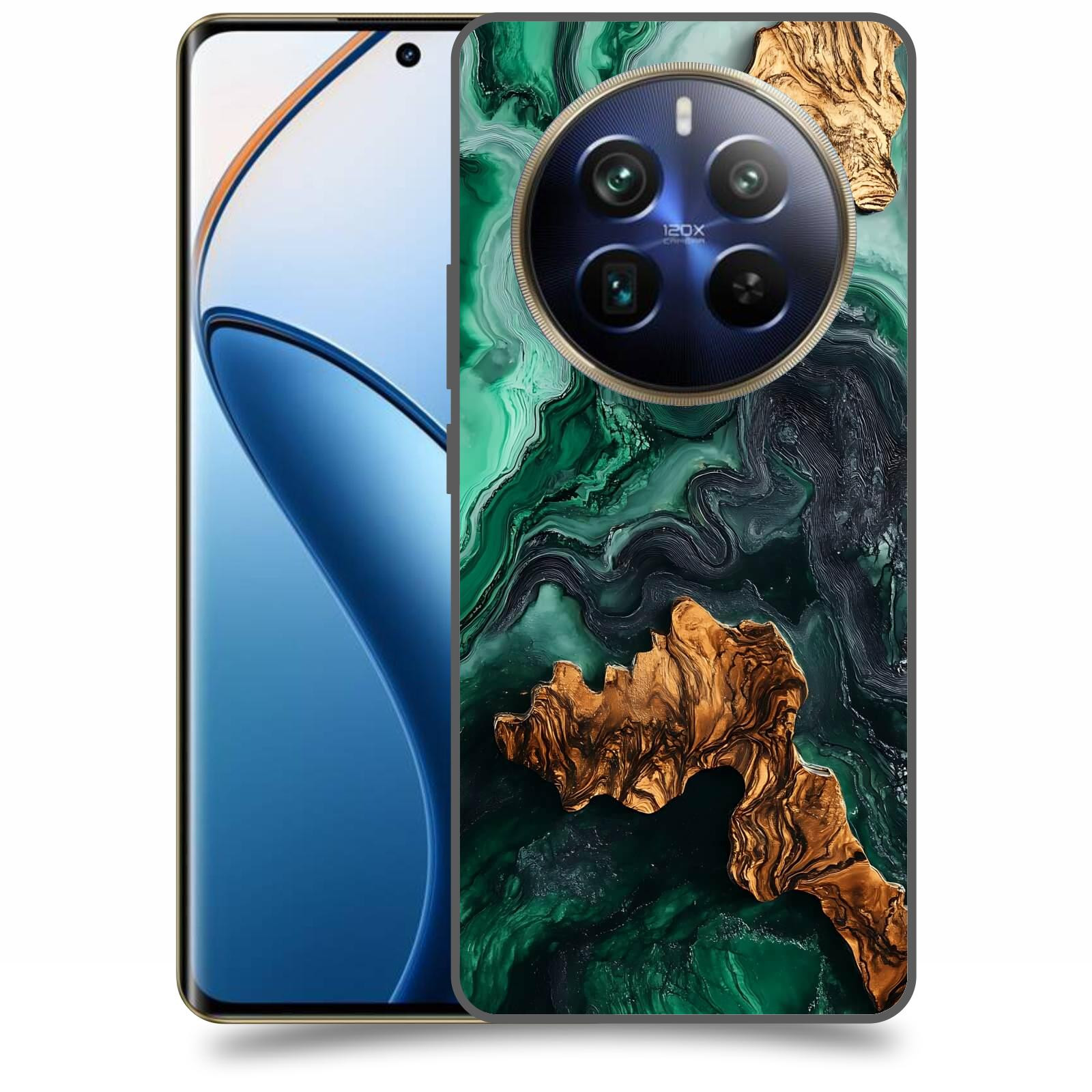 ACOVER Kryt na mobil Realme 12 pro+ 5g - Forest Wood IV