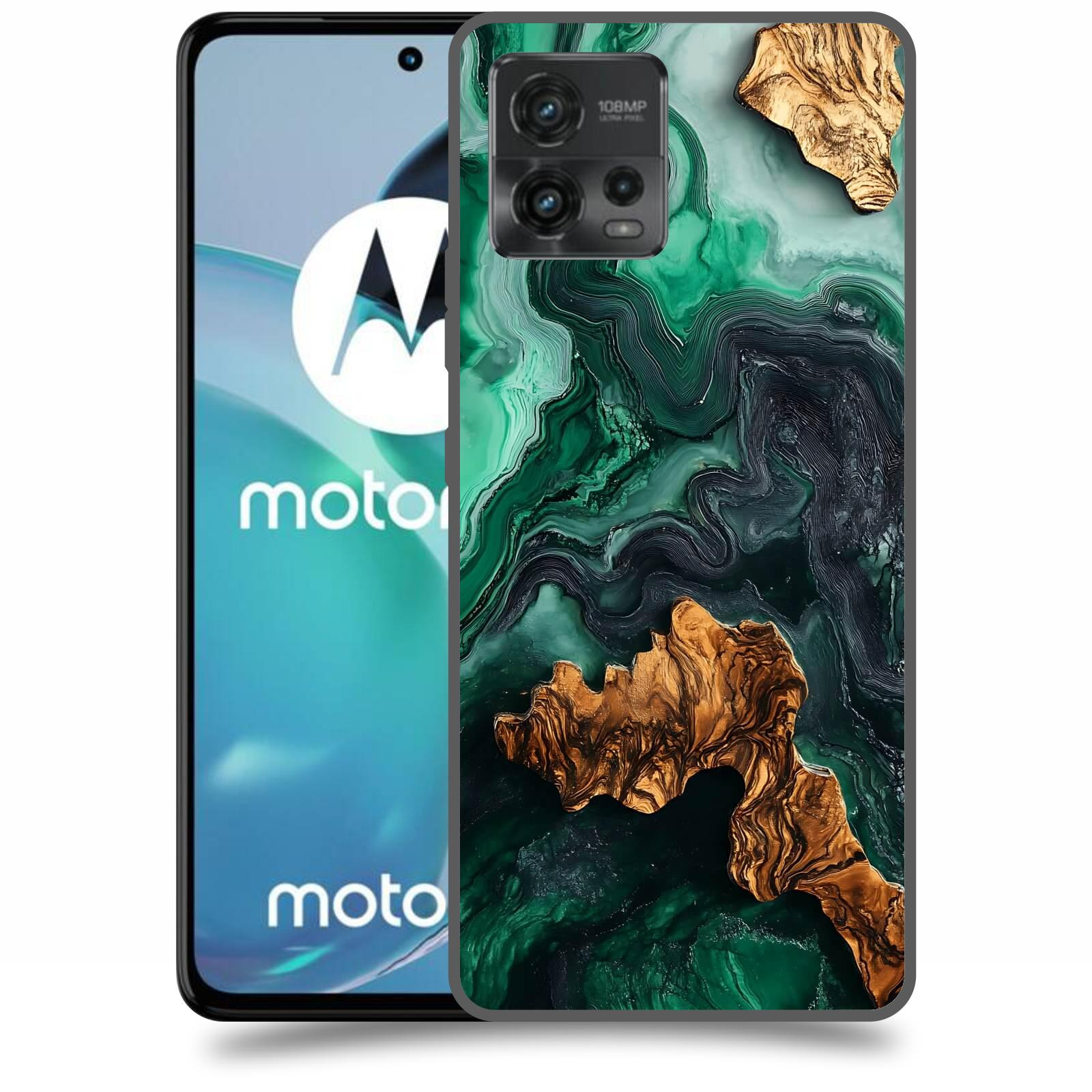 ACOVER Kryt na mobil Motorola Moto G72 - Forest Wood IV