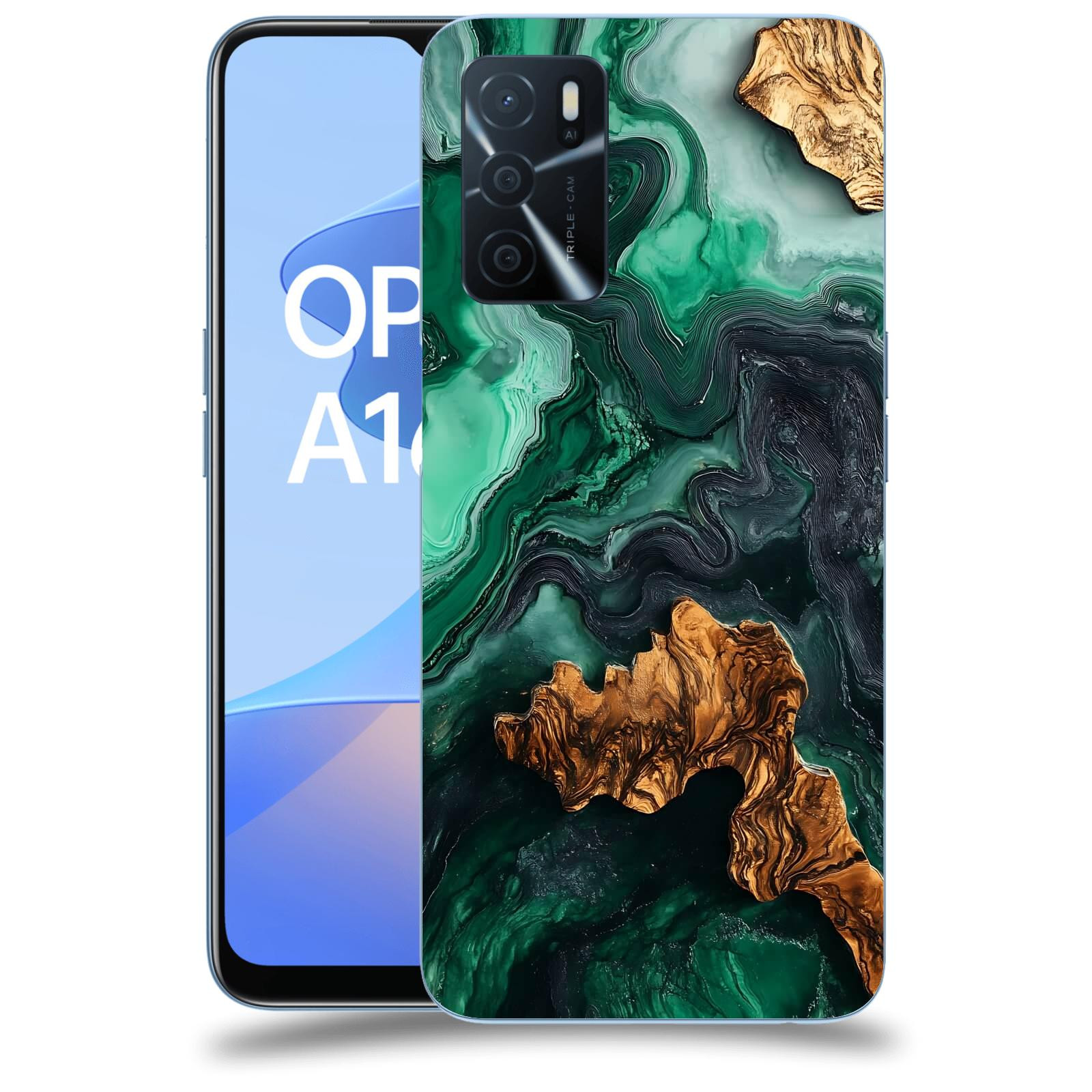 ACOVER Kryt na mobil OPPO A16s - Forest Wood IV
