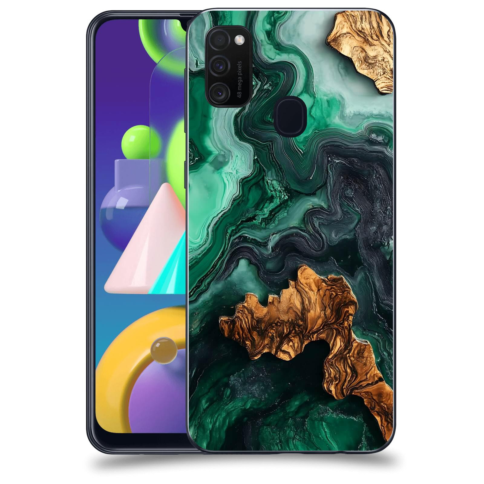 ACOVER Kryt na mobil Samsung Galaxy M21 M215F - Forest Wood IV
