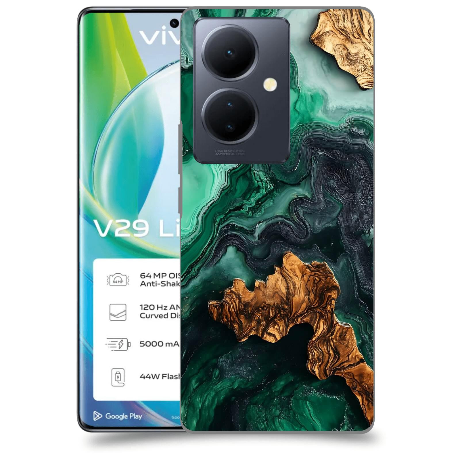 ACOVER Kryt na mobil VIVO V29 Lite 5G - Forest Wood IV