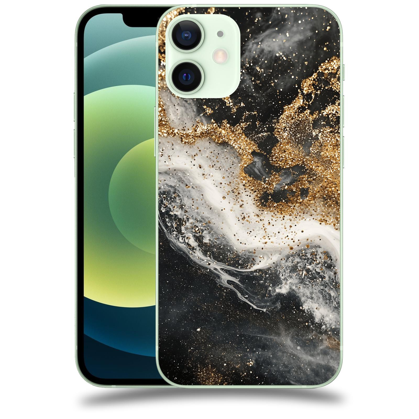 ACOVER Kryt na mobil Apple iPhone 12 mini - Liquid Gold I