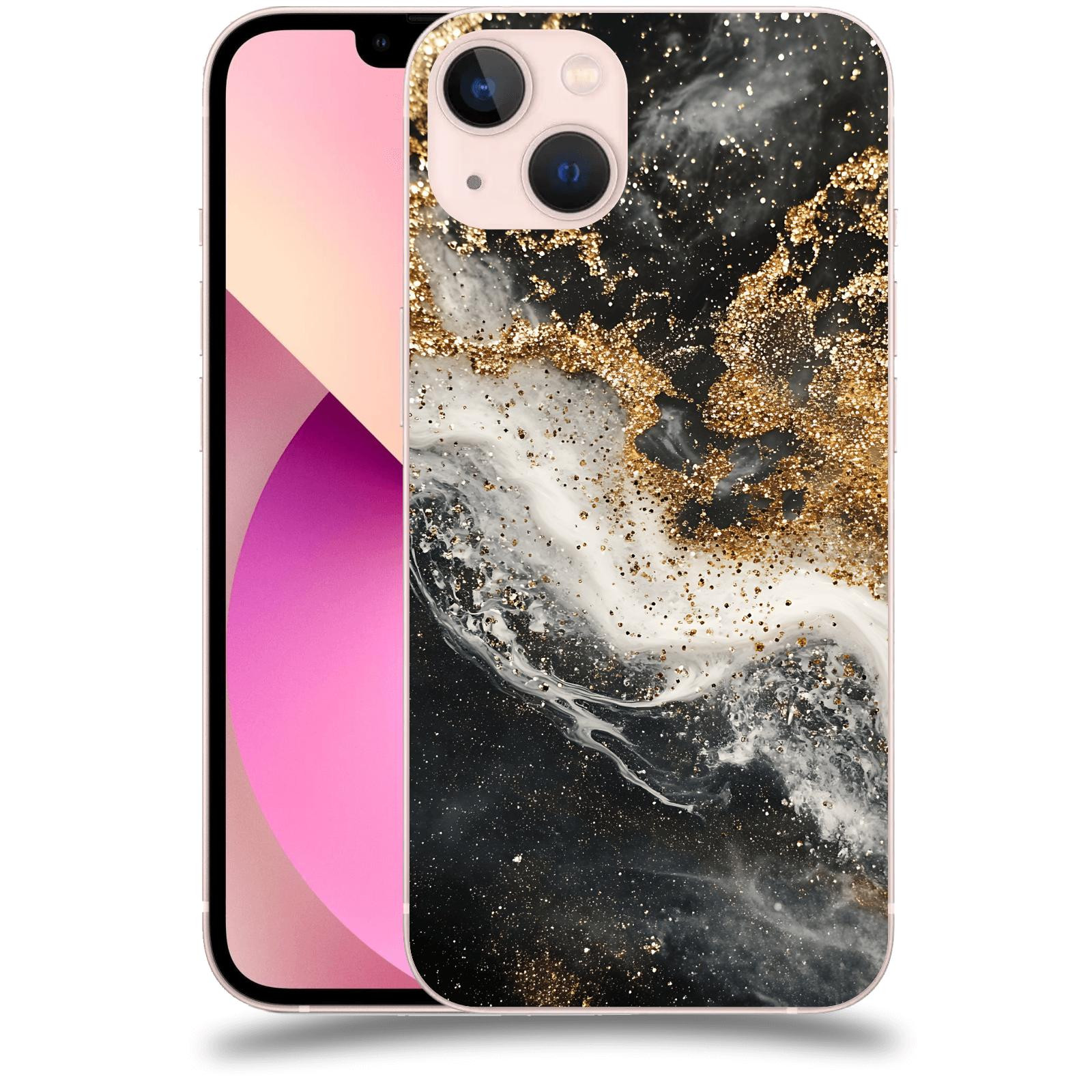 ACOVER Kryt na mobil Apple iPhone 13 - Liquid Gold I