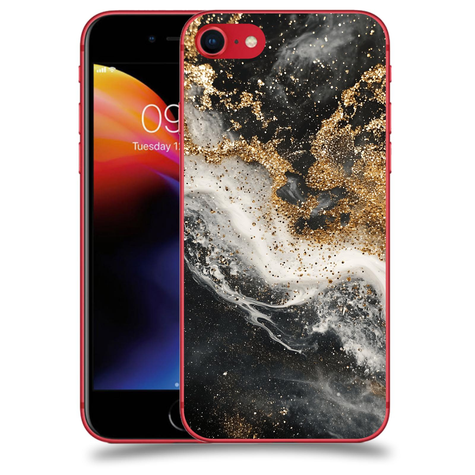 ACOVER Kryt na mobil Apple iPhone 8 - Liquid Gold I