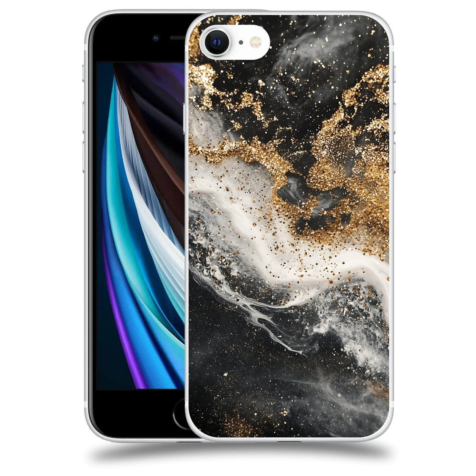 ACOVER Kryt na mobil Apple iPhone SE 2020 - Liquid Gold I