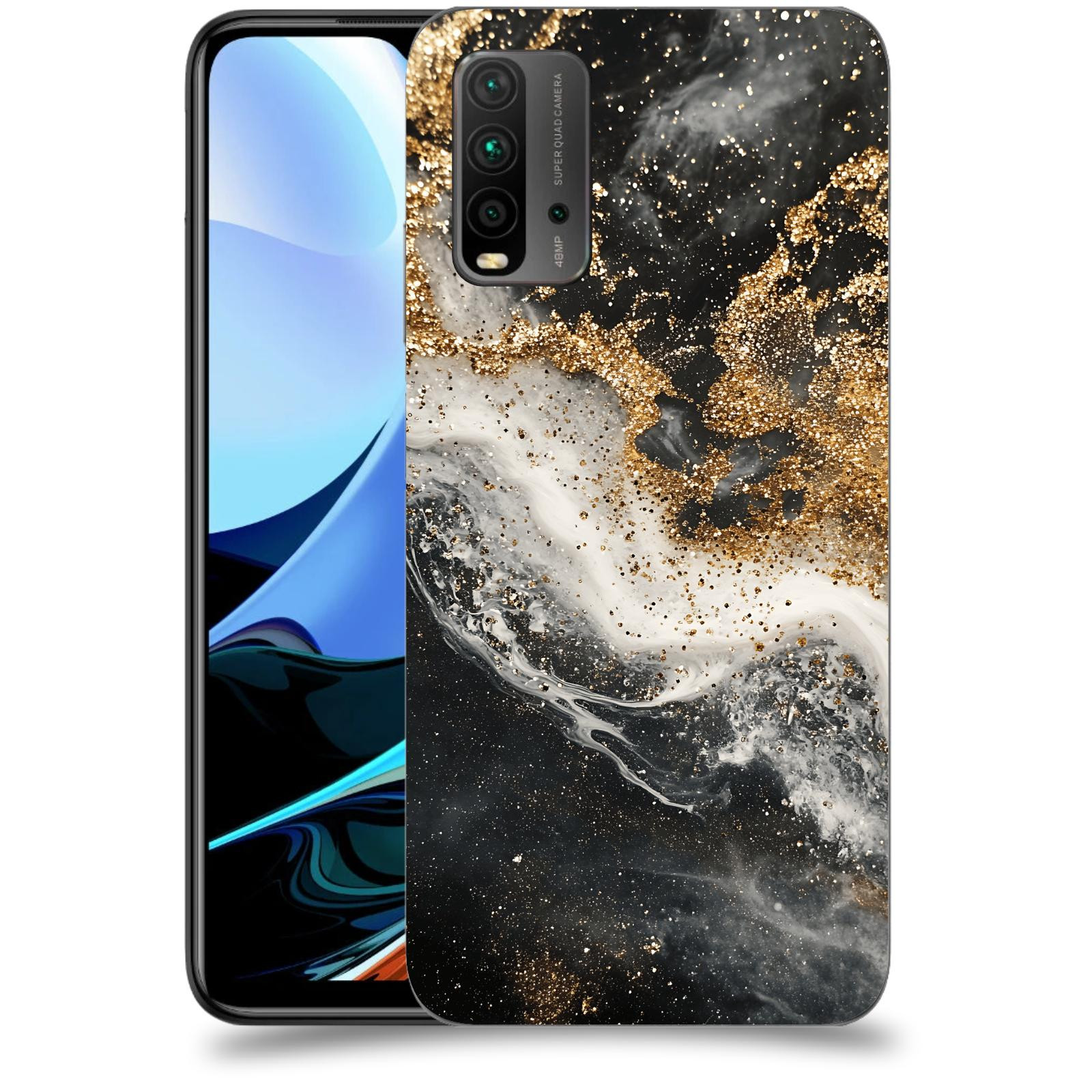 ACOVER Kryt na mobil Xiaomi Redmi 9T - Liquid Gold I