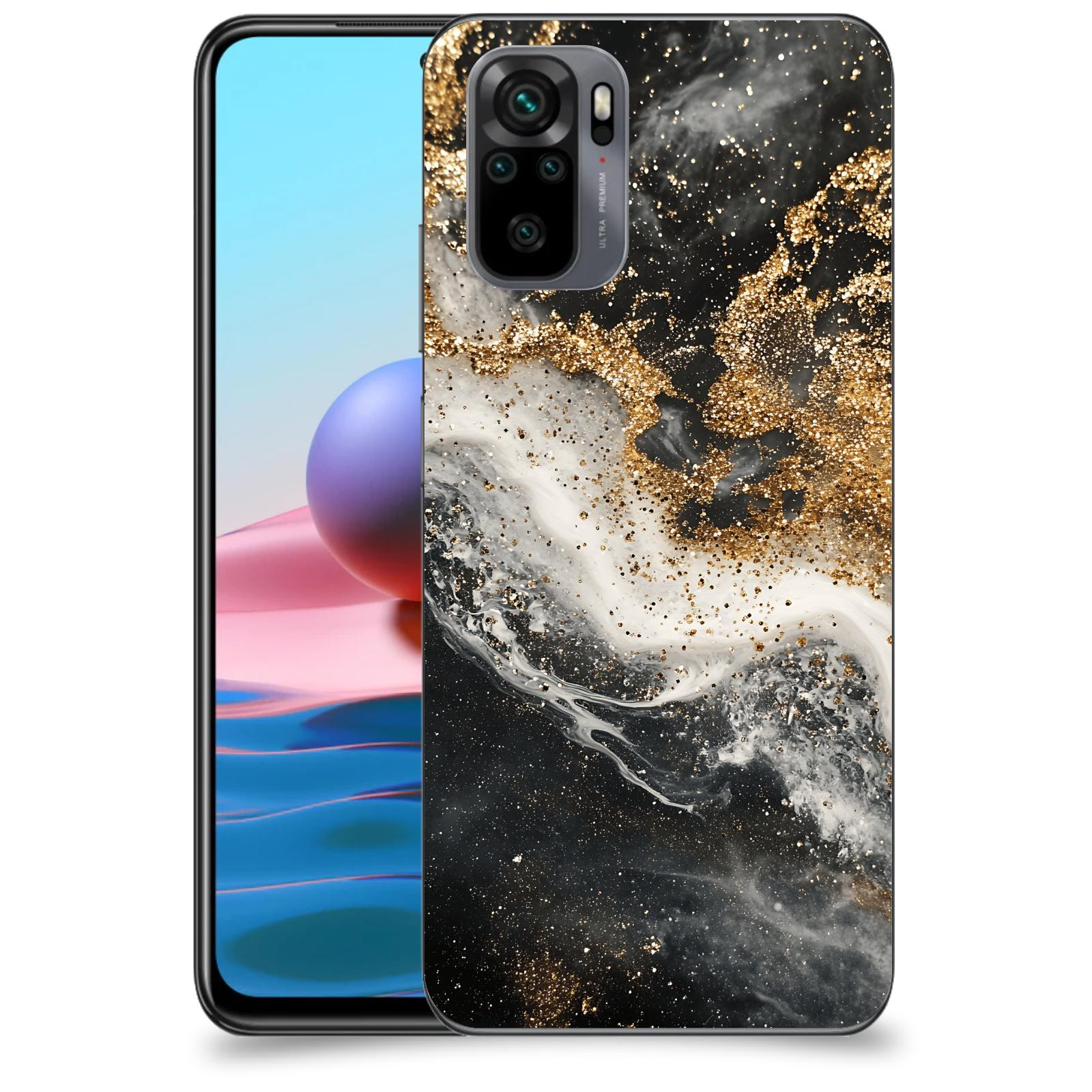 ACOVER Kryt na mobil Xiaomi Redmi Note 10 - Liquid Gold I
