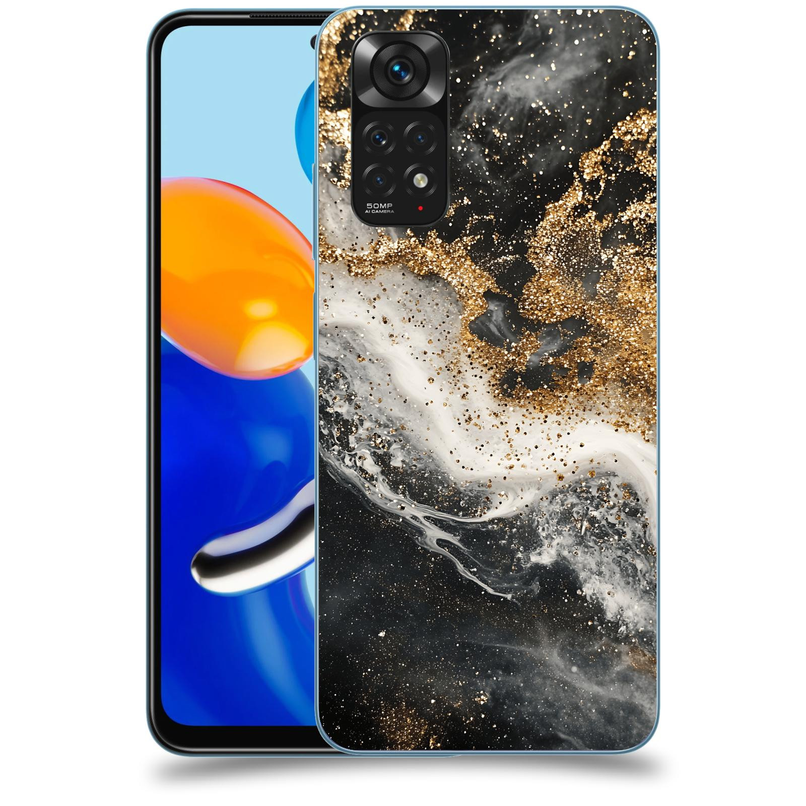 ACOVER Kryt na mobil Xiaomi Redmi Note 11 - Liquid Gold I