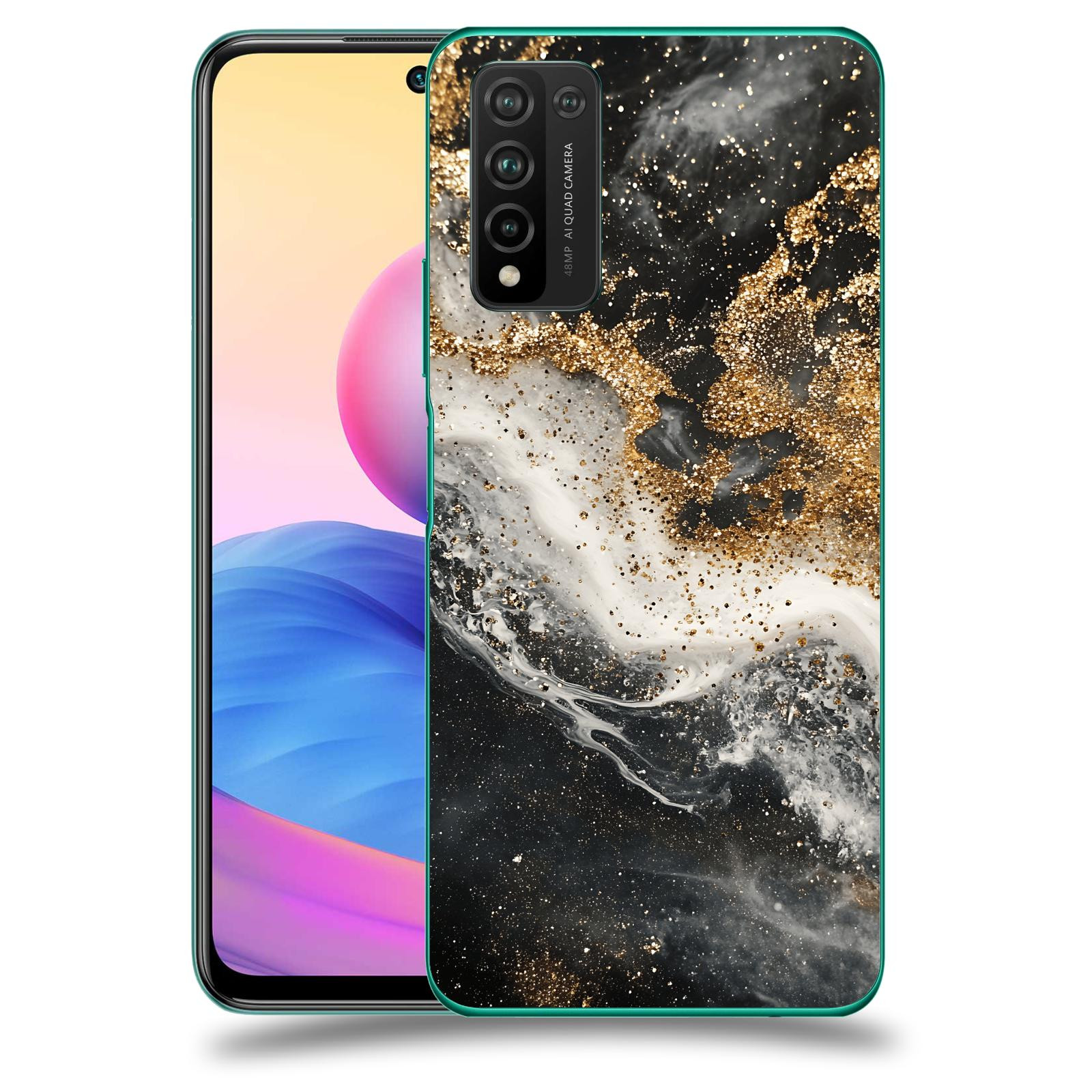 ACOVER Kryt na mobil Honor 10X Lite - Liquid Gold I